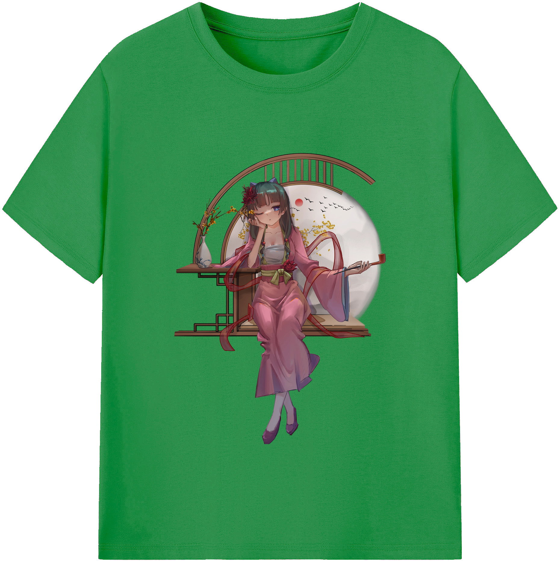 （画像用） 薬屋のひとりごと The Apothecary Diaries レディースカジュアルプリントTシャツ（綿100％）