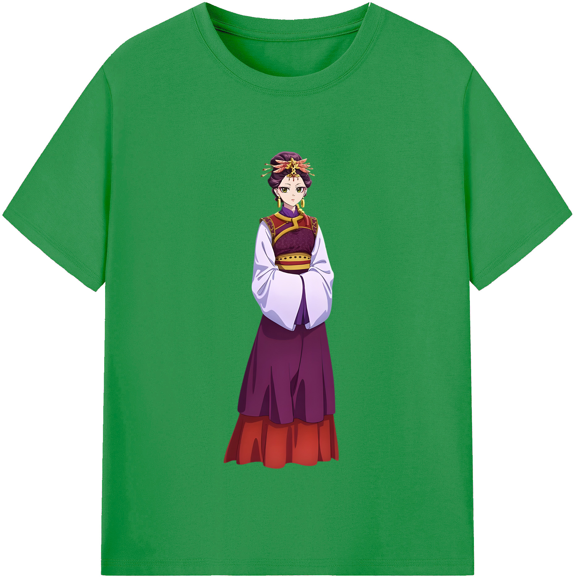 （画像用） 薬屋のひとりごと The Apothecary Diaries レディースカジュアルプリントTシャツ（綿100％）