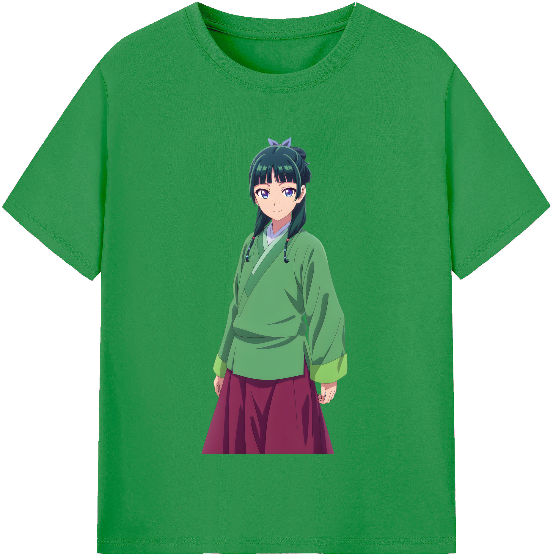 （画像用） 薬屋のひとりごと The Apothecary Diaries レディースカジュアルプリントTシャツ（綿100％）