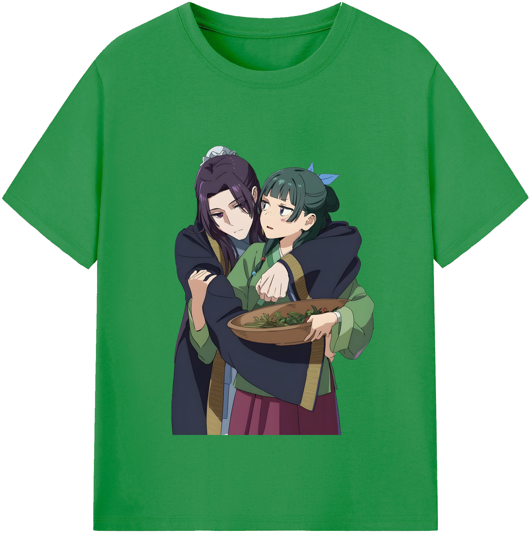（画像用） 薬屋のひとりごと The Apothecary Diaries レディースカジュアルプリントTシャツ（綿100％）