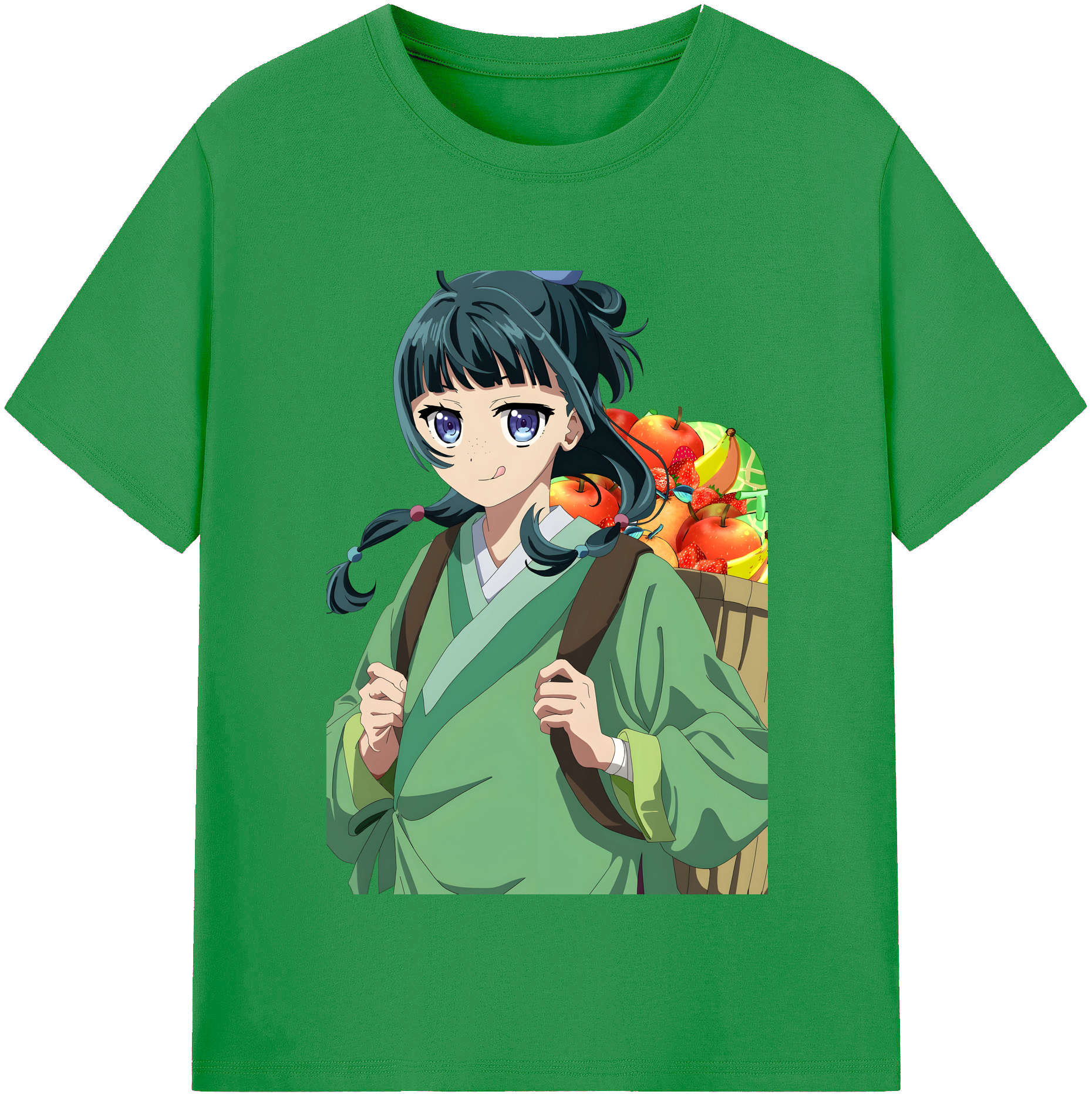 （画像用） 薬屋のひとりごと The Apothecary Diaries レディースカジュアルプリントTシャツ（綿100％）