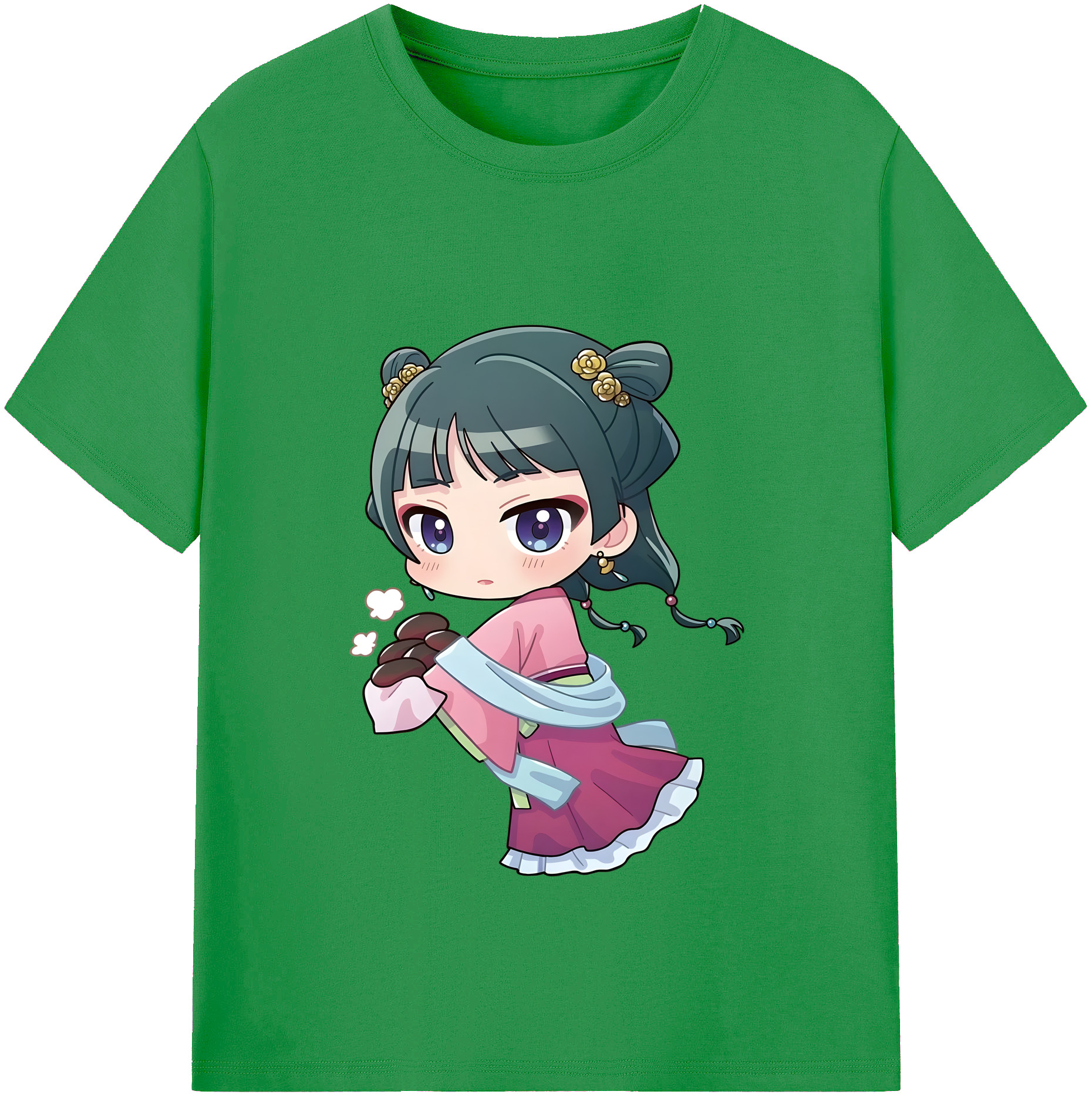 （画像用） 薬屋のひとりごと The Apothecary Diaries レディースカジュアルプリントTシャツ（綿100％）