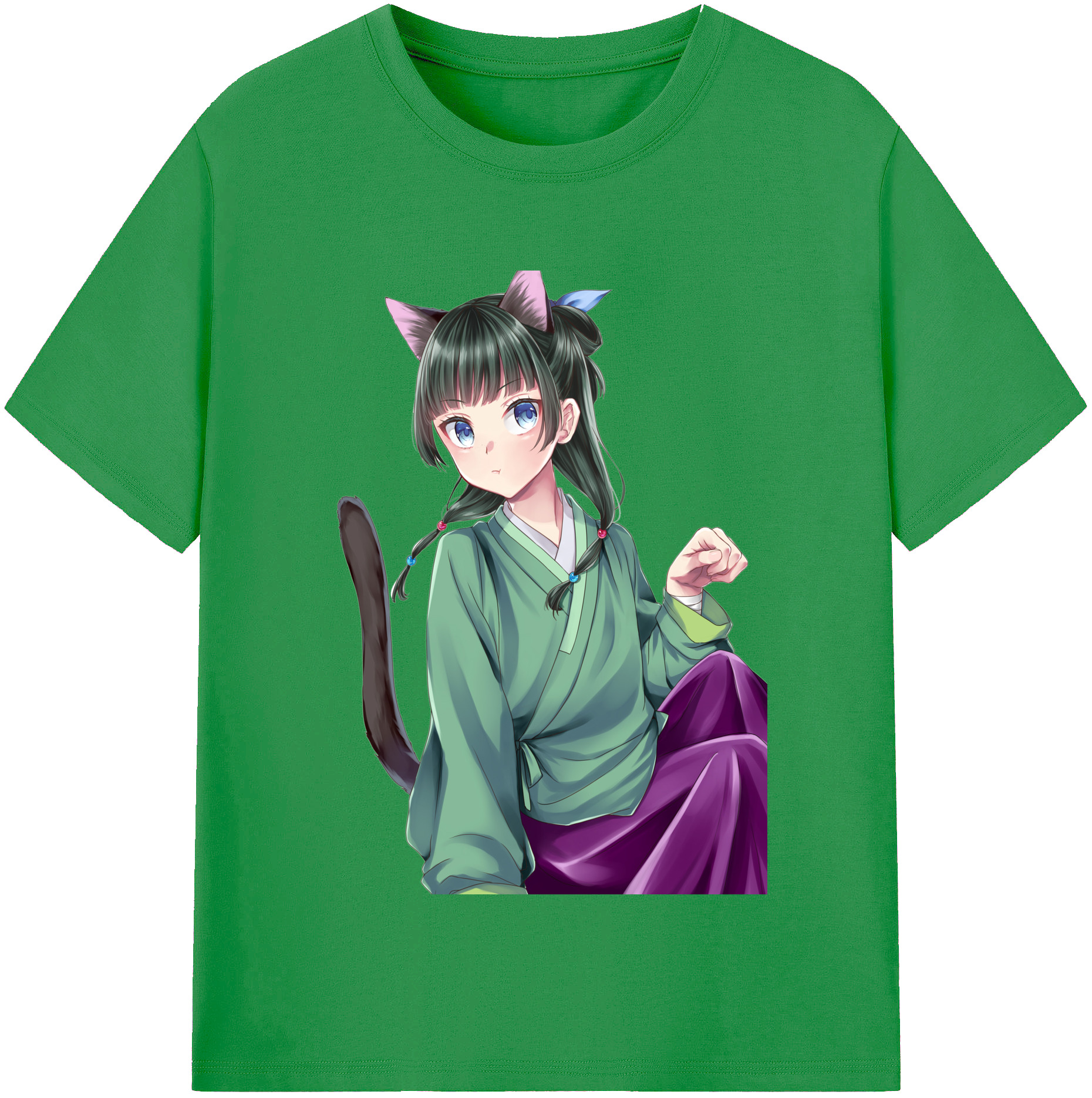 （画像用） 薬屋のひとりごと The Apothecary Diaries レディースカジュアルプリントTシャツ（綿100％）