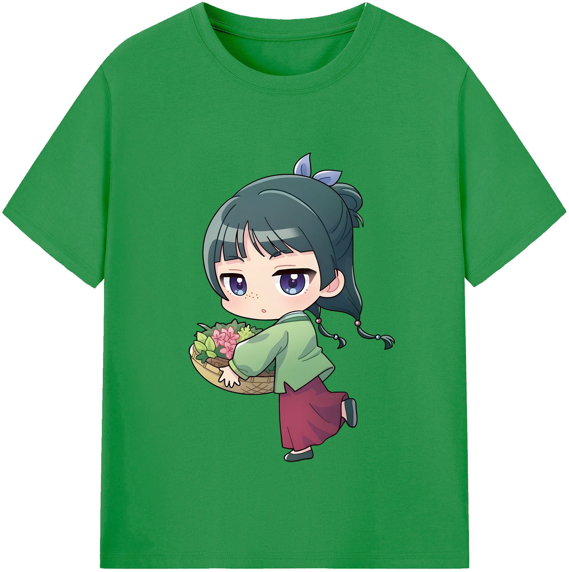 （画像用） 薬屋のひとりごと The Apothecary Diaries レディースカジュアルプリントTシャツ（綿100％）