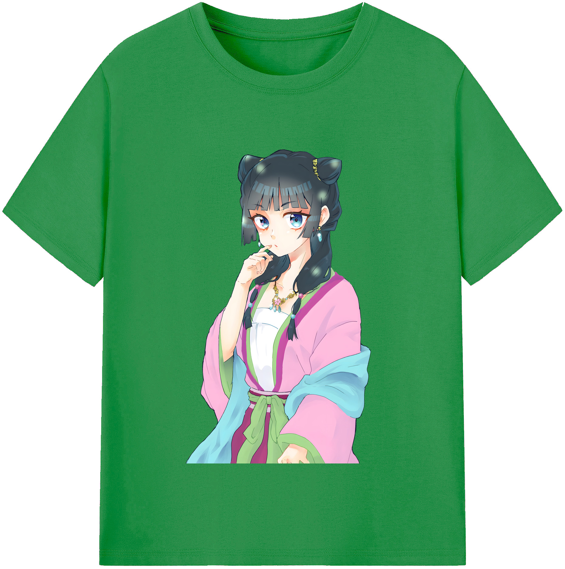 （画像用） 薬屋のひとりごと The Apothecary Diaries レディースカジュアルプリントTシャツ（綿100％）