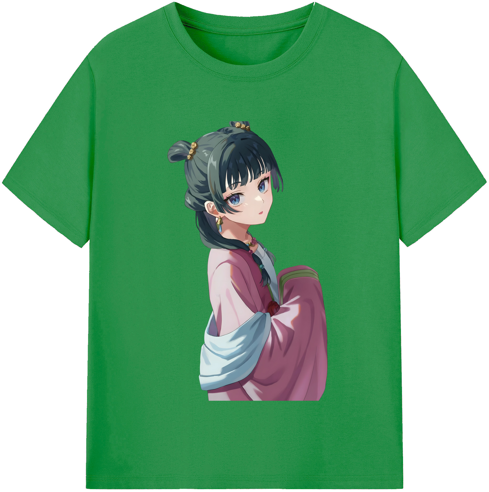 （画像用） 薬屋のひとりごと The Apothecary Diaries レディースカジュアルプリントTシャツ（綿100％）