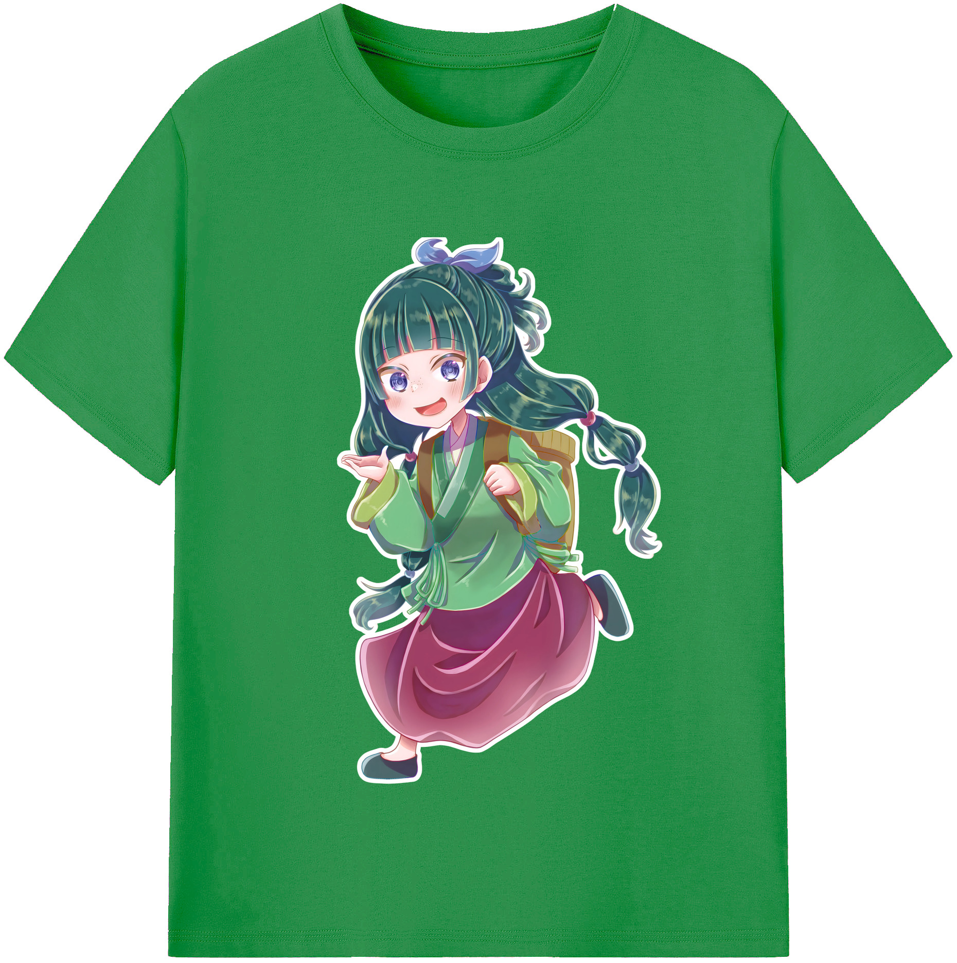 （画像用） 薬屋のひとりごと The Apothecary Diaries レディースカジュアルプリントTシャツ（綿100％）