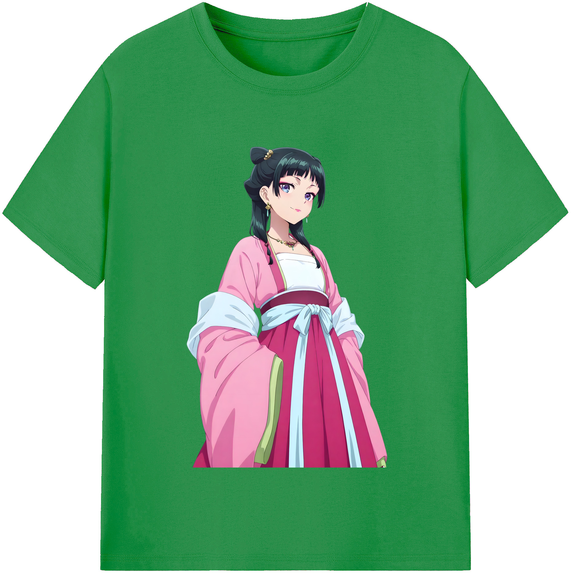 （画像用） 薬屋のひとりごと The Apothecary Diaries レディースカジュアルプリントTシャツ（綿100％）