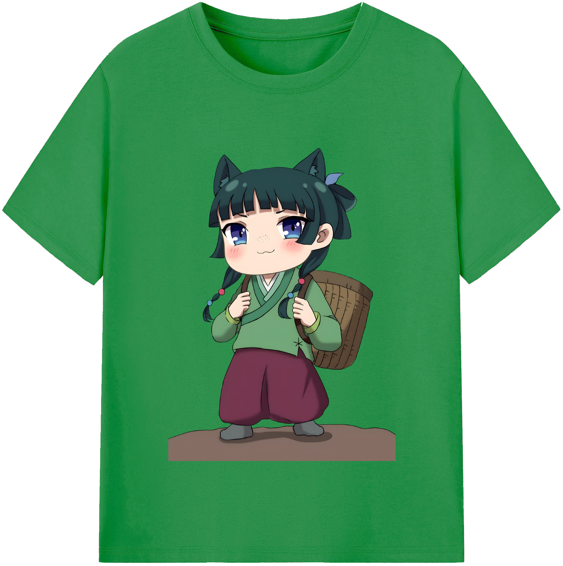 （画像用） 薬屋のひとりごと The Apothecary Diaries レディースカジュアルプリントTシャツ（綿100％）