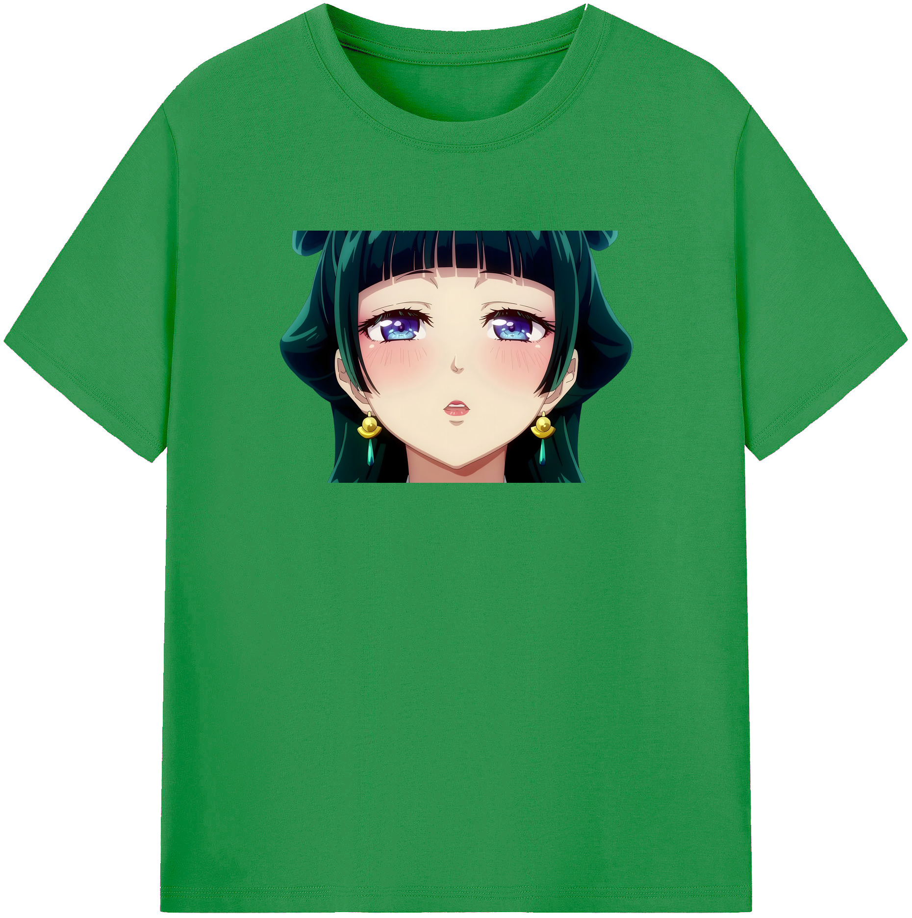 （画像用） 薬屋のひとりごと The Apothecary Diaries レディースカジュアルプリントTシャツ（綿100％）
