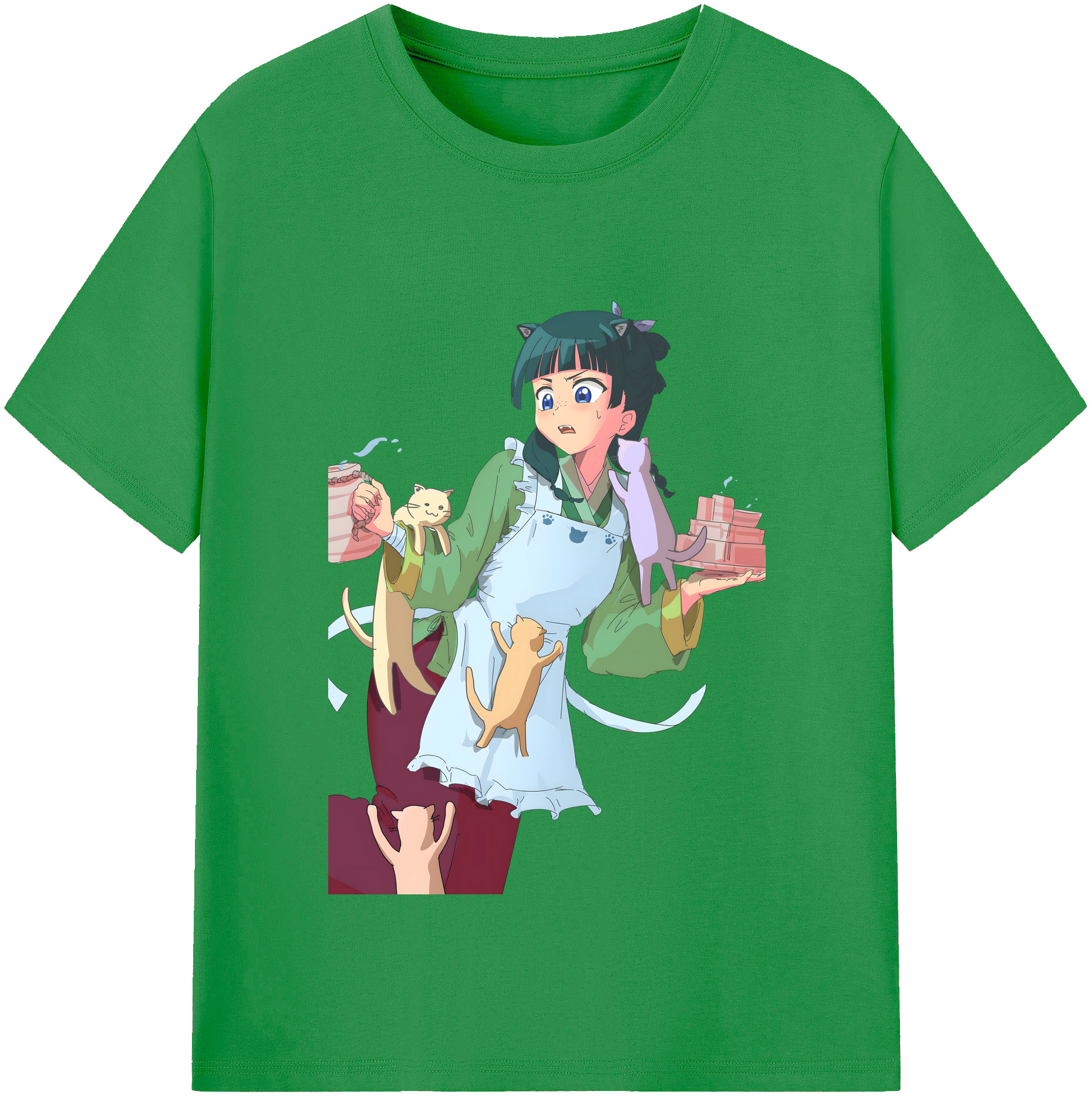 （画像用） 薬屋のひとりごと The Apothecary Diaries レディースカジュアルプリントTシャツ（綿100％）
