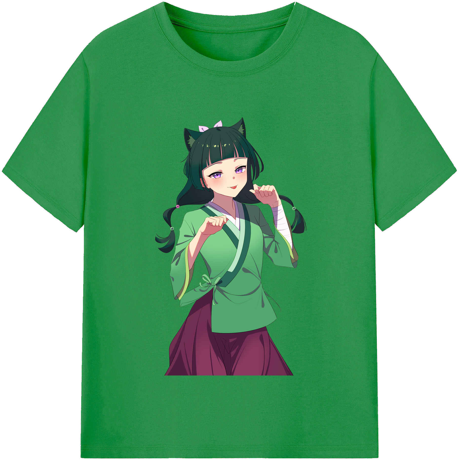 （画像用） 薬屋のひとりごと The Apothecary Diaries レディースカジュアルプリントTシャツ（綿100％）