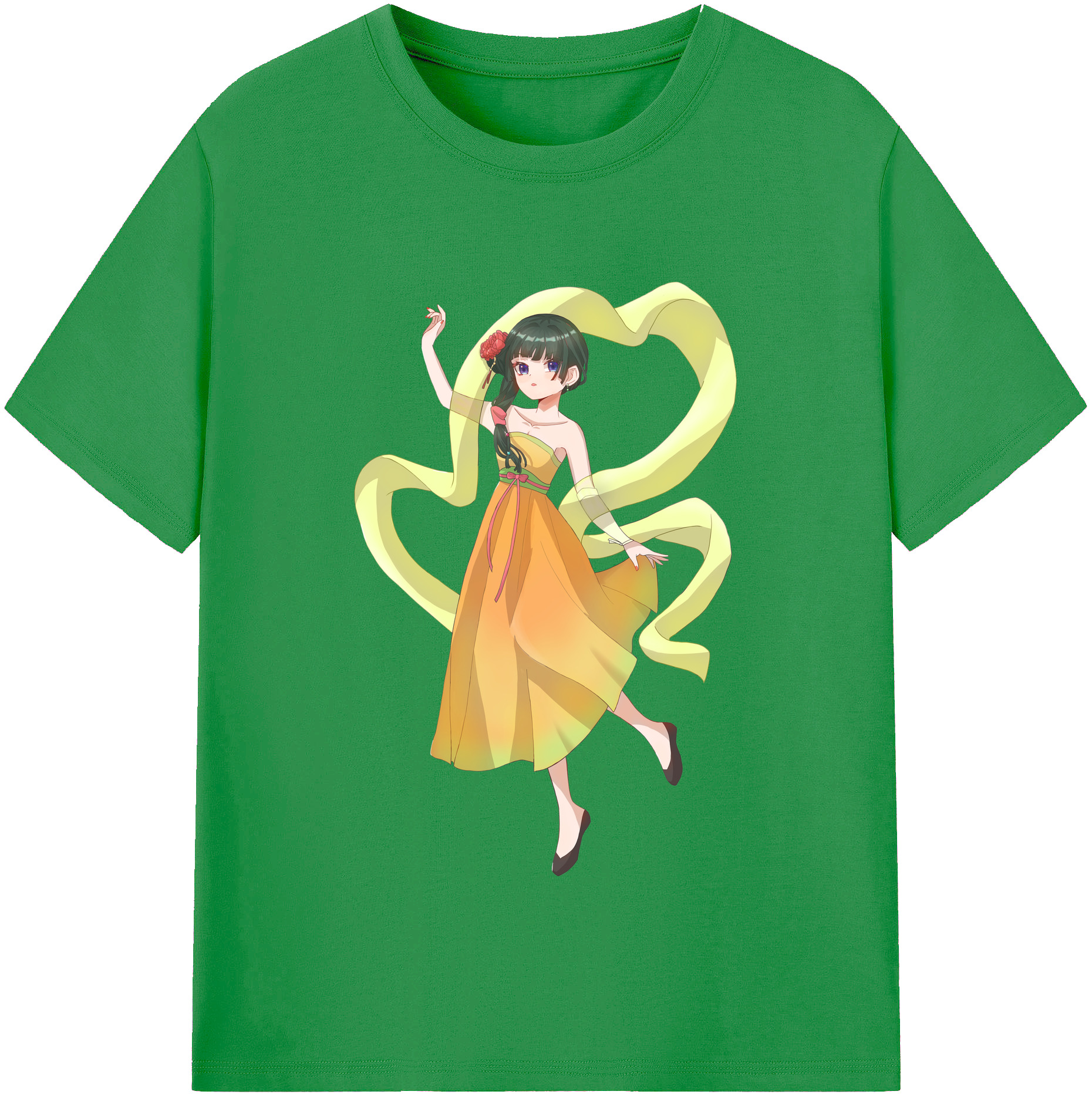 （画像用） 薬屋のひとりごと The Apothecary Diaries レディースカジュアルプリントTシャツ（綿100％）