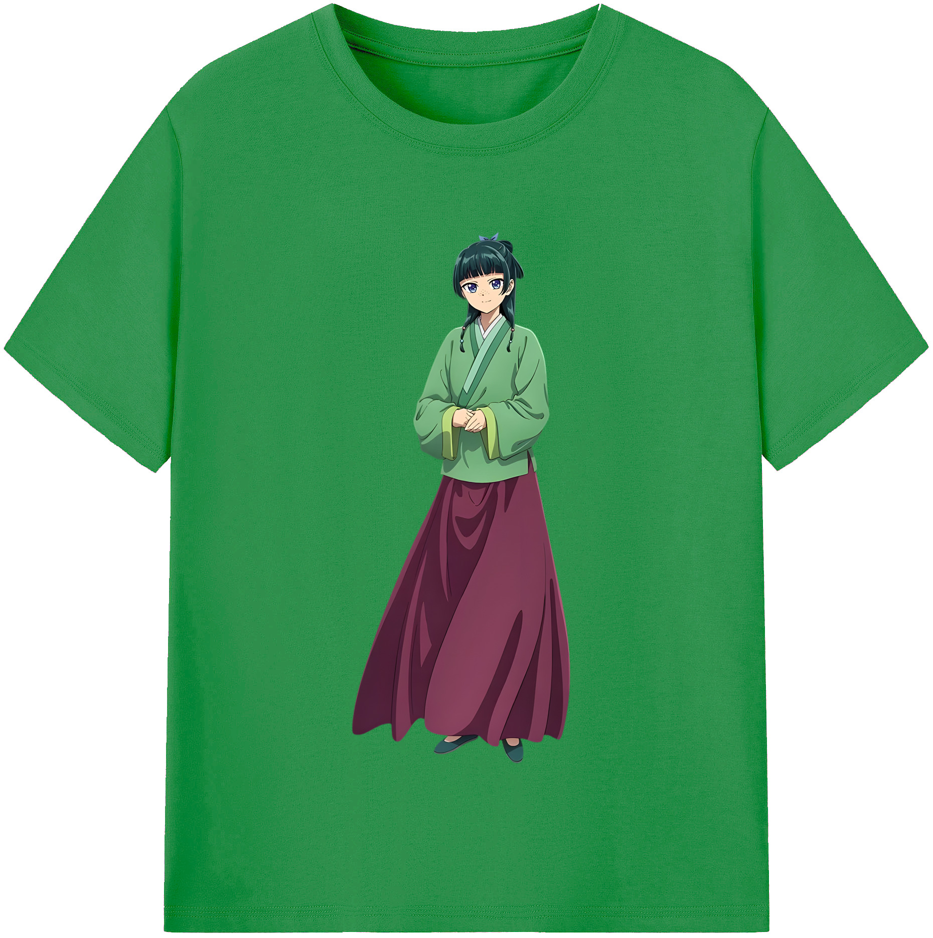 （画像用） 薬屋のひとりごと The Apothecary Diaries レディースカジュアルプリントTシャツ（綿100％）