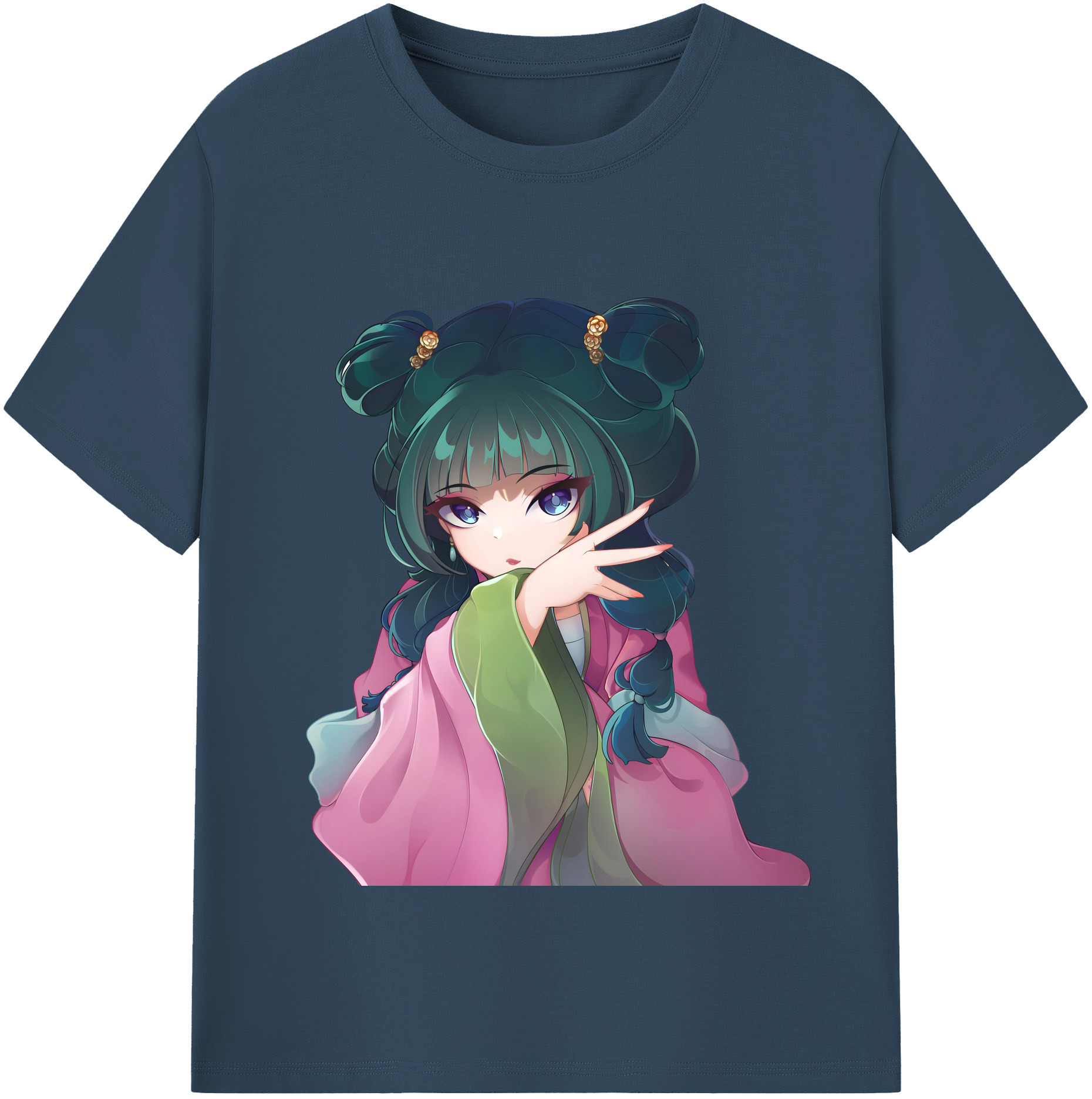 （画像用） 薬屋のひとりごと The Apothecary Diaries レディースカジュアルプリントTシャツ（綿100％）