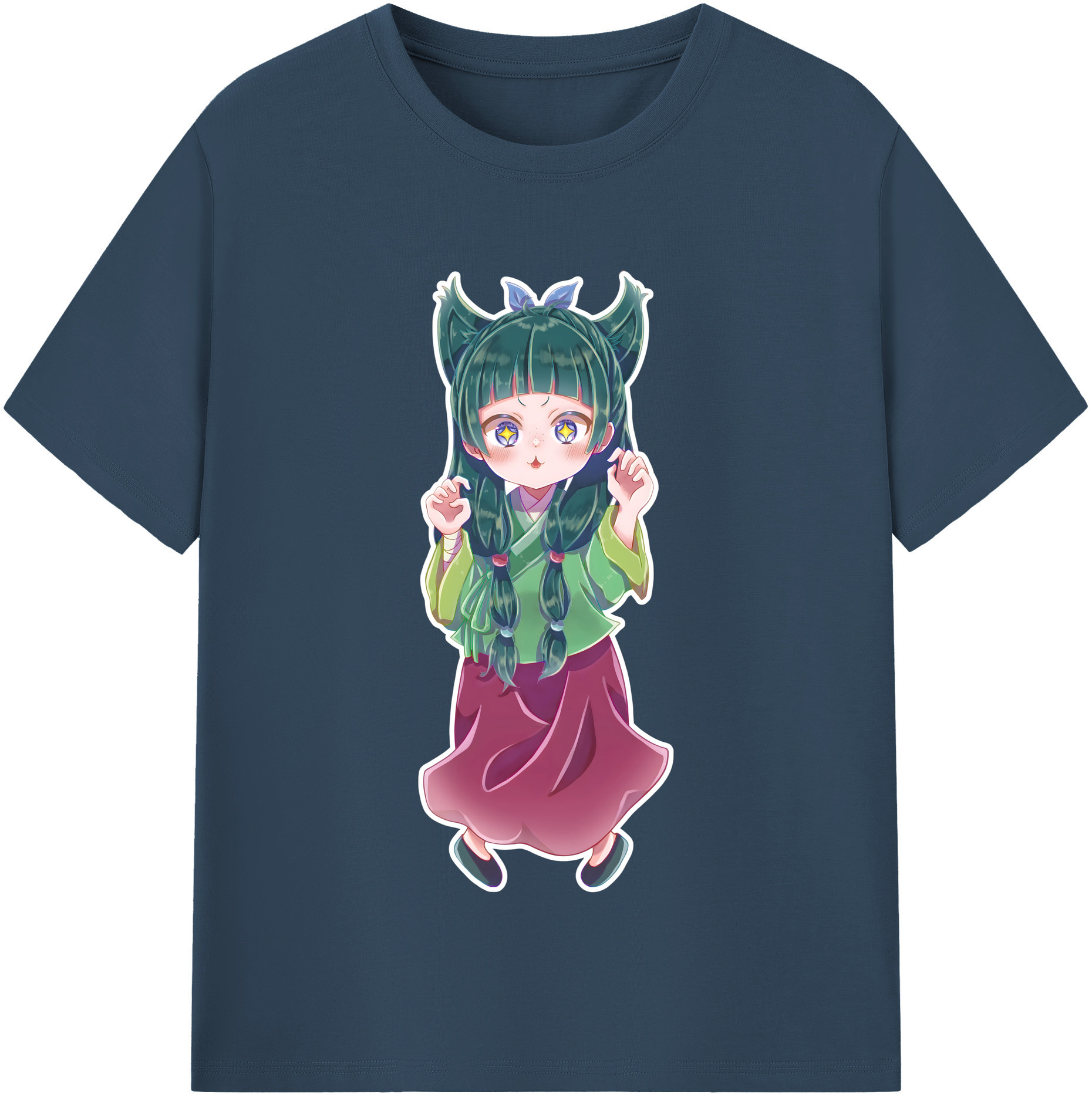 （画像用） 薬屋のひとりごと The Apothecary Diaries レディースカジュアルプリントTシャツ（綿100％）