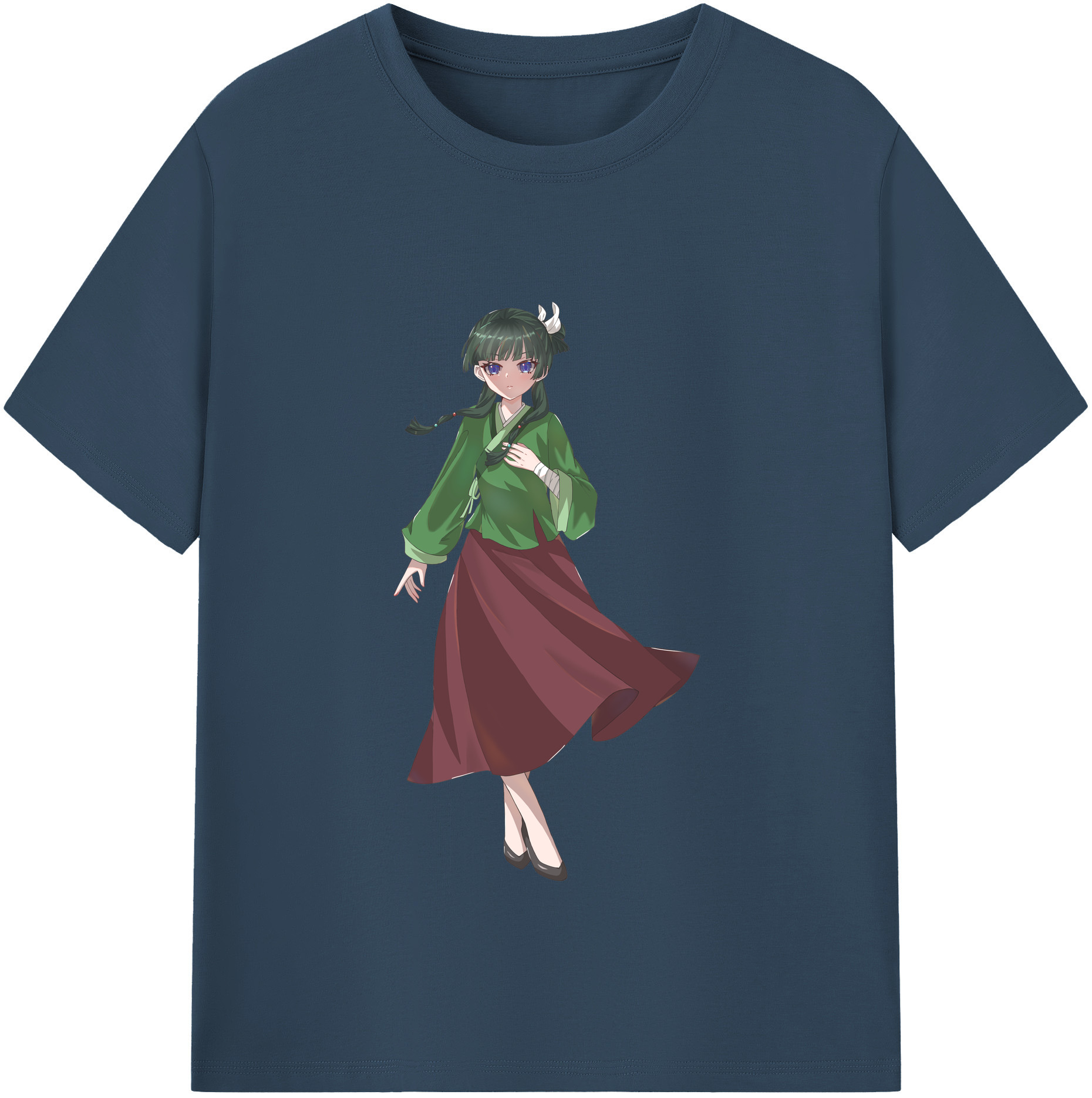 （画像用） 薬屋のひとりごと The Apothecary Diaries レディースカジュアルプリントTシャツ（綿100％）
