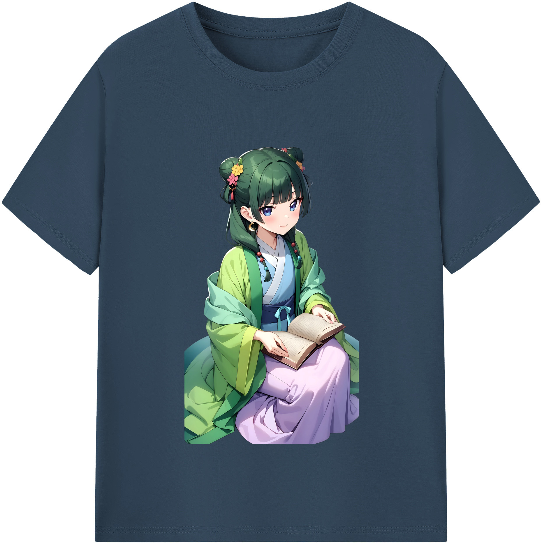（画像用） 薬屋のひとりごと The Apothecary Diaries レディースカジュアルプリントTシャツ（綿100％）