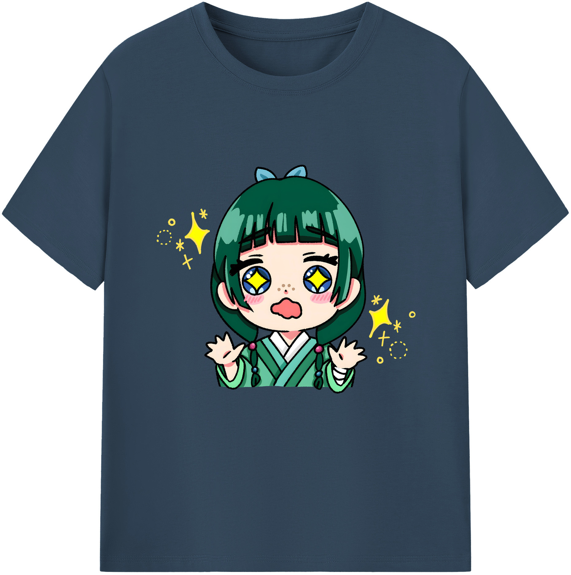（画像用） 薬屋のひとりごと The Apothecary Diaries レディースカジュアルプリントTシャツ（綿100％）