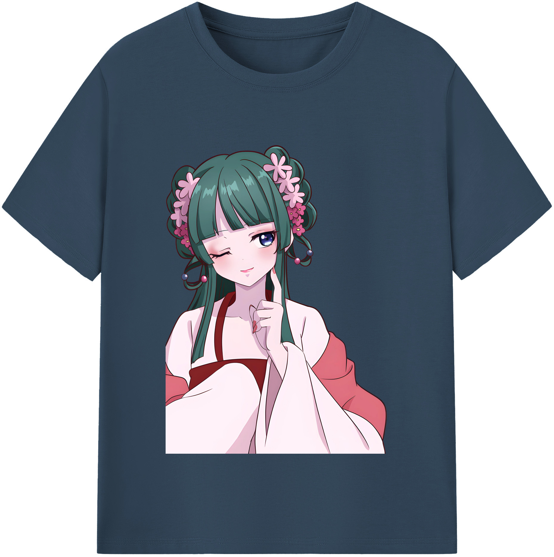 （画像用） 薬屋のひとりごと The Apothecary Diaries レディースカジュアルプリントTシャツ（綿100％）