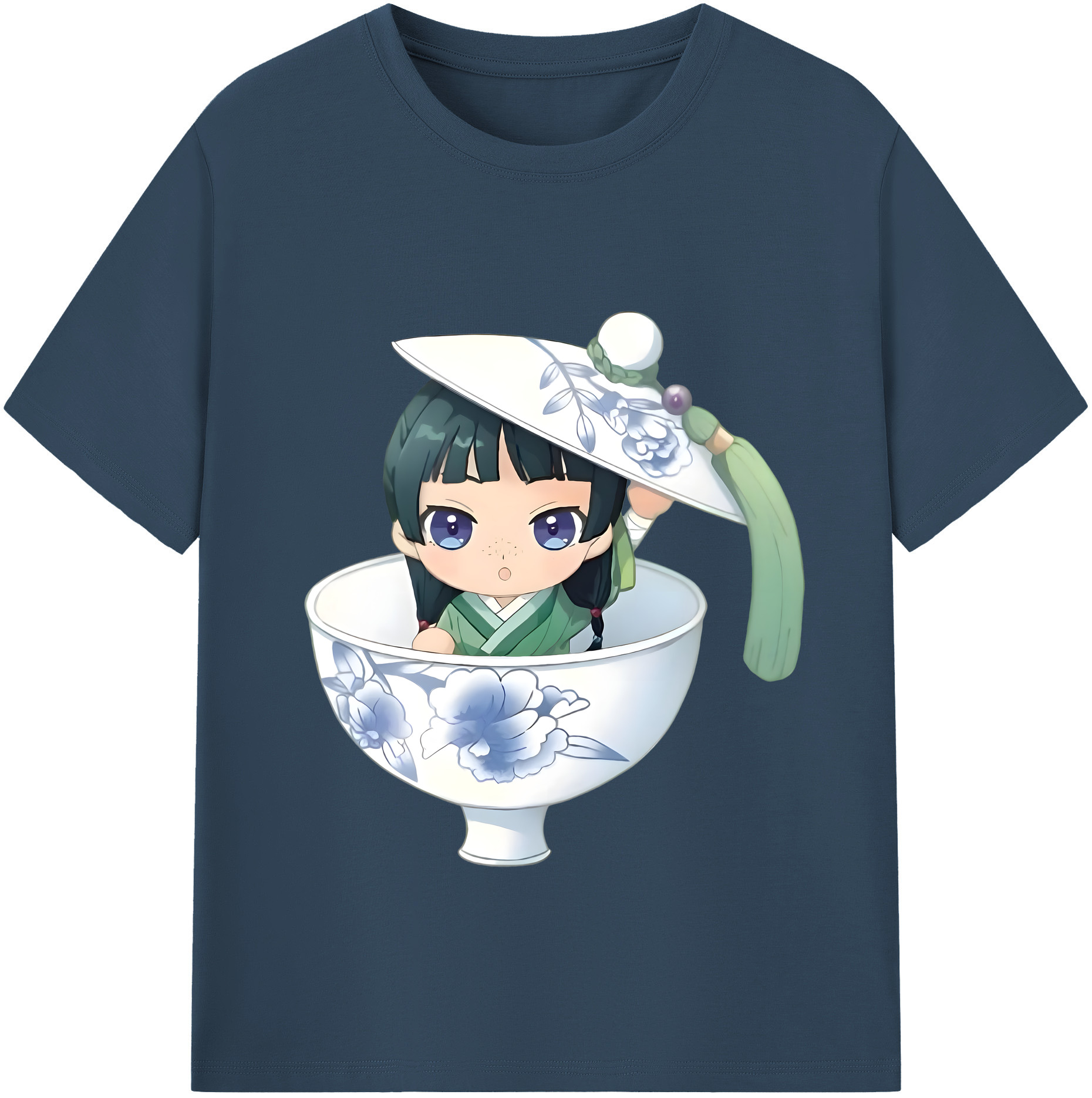 （画像用） 薬屋のひとりごと The Apothecary Diaries レディースカジュアルプリントTシャツ（綿100％）