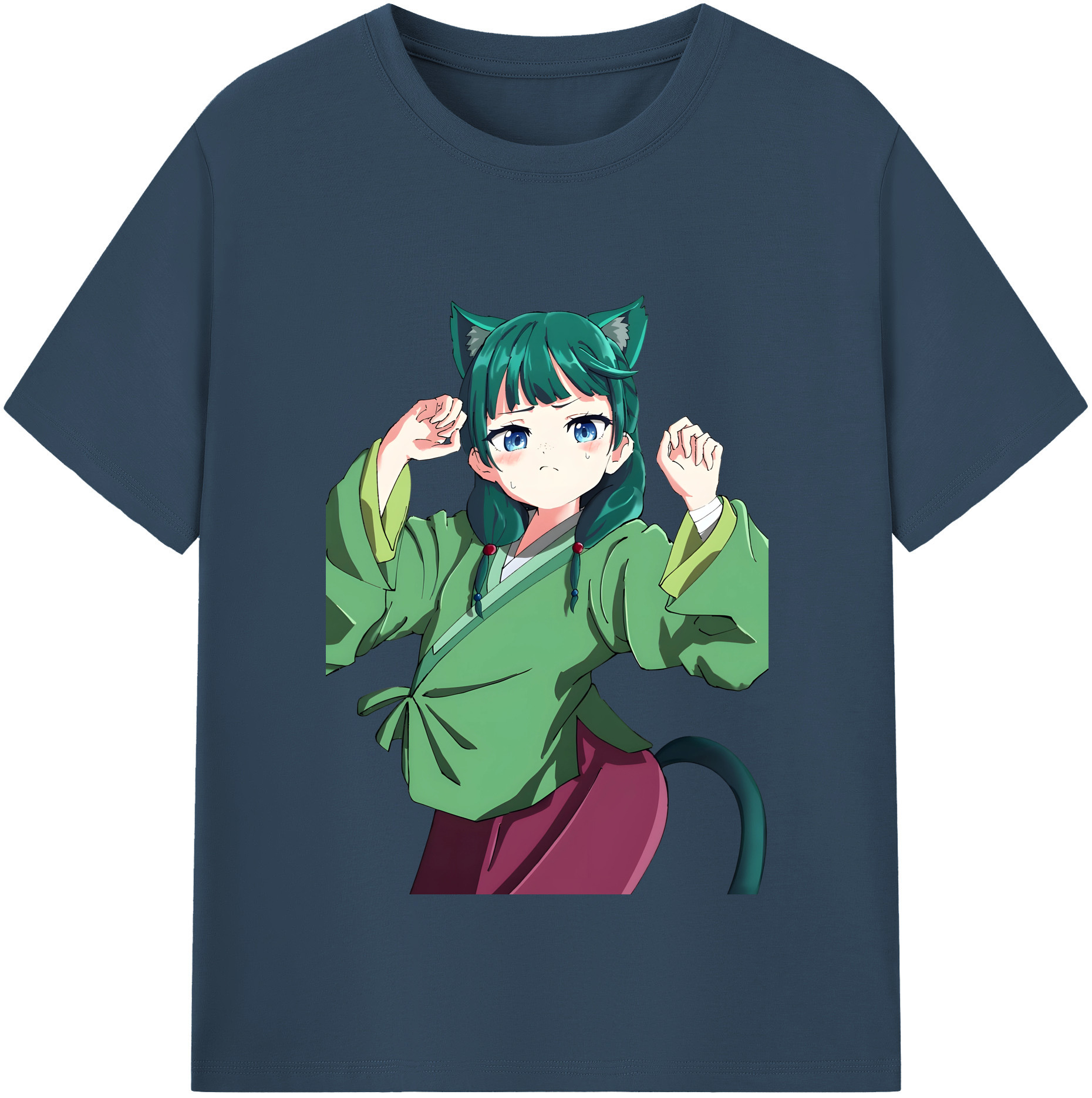 （画像用） 薬屋のひとりごと The Apothecary Diaries レディースカジュアルプリントTシャツ（綿100％）