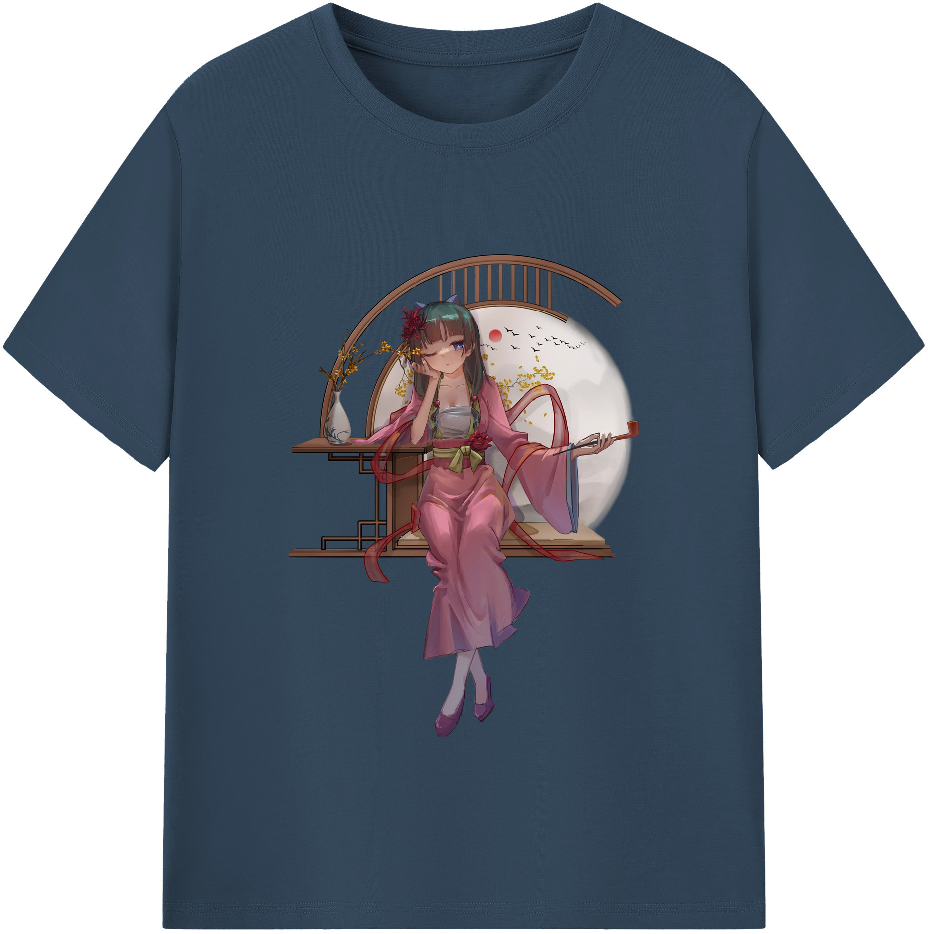 （画像用） 薬屋のひとりごと The Apothecary Diaries レディースカジュアルプリントTシャツ（綿100％）