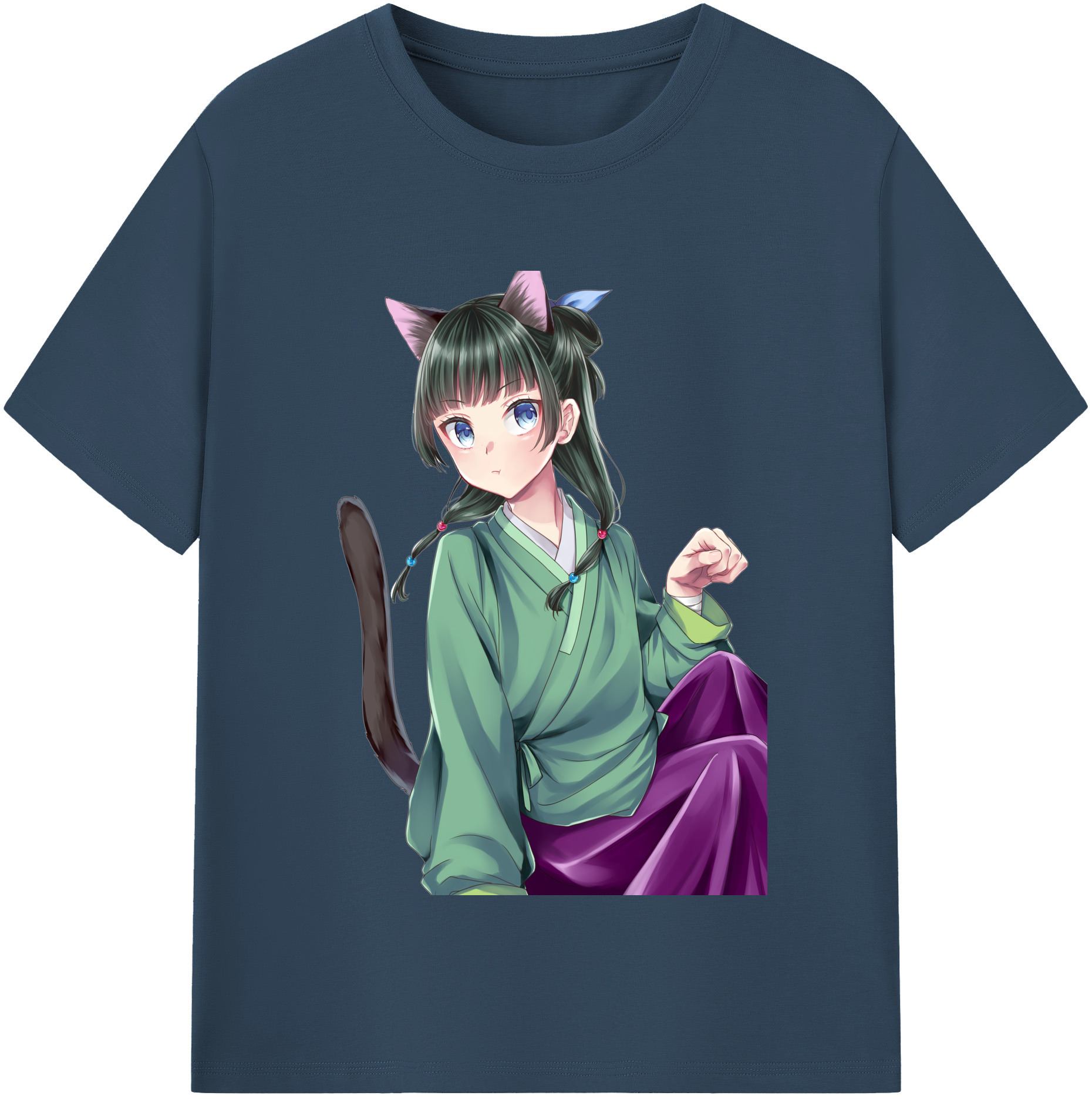 （画像用） 薬屋のひとりごと The Apothecary Diaries レディースカジュアルプリントTシャツ（綿100％）