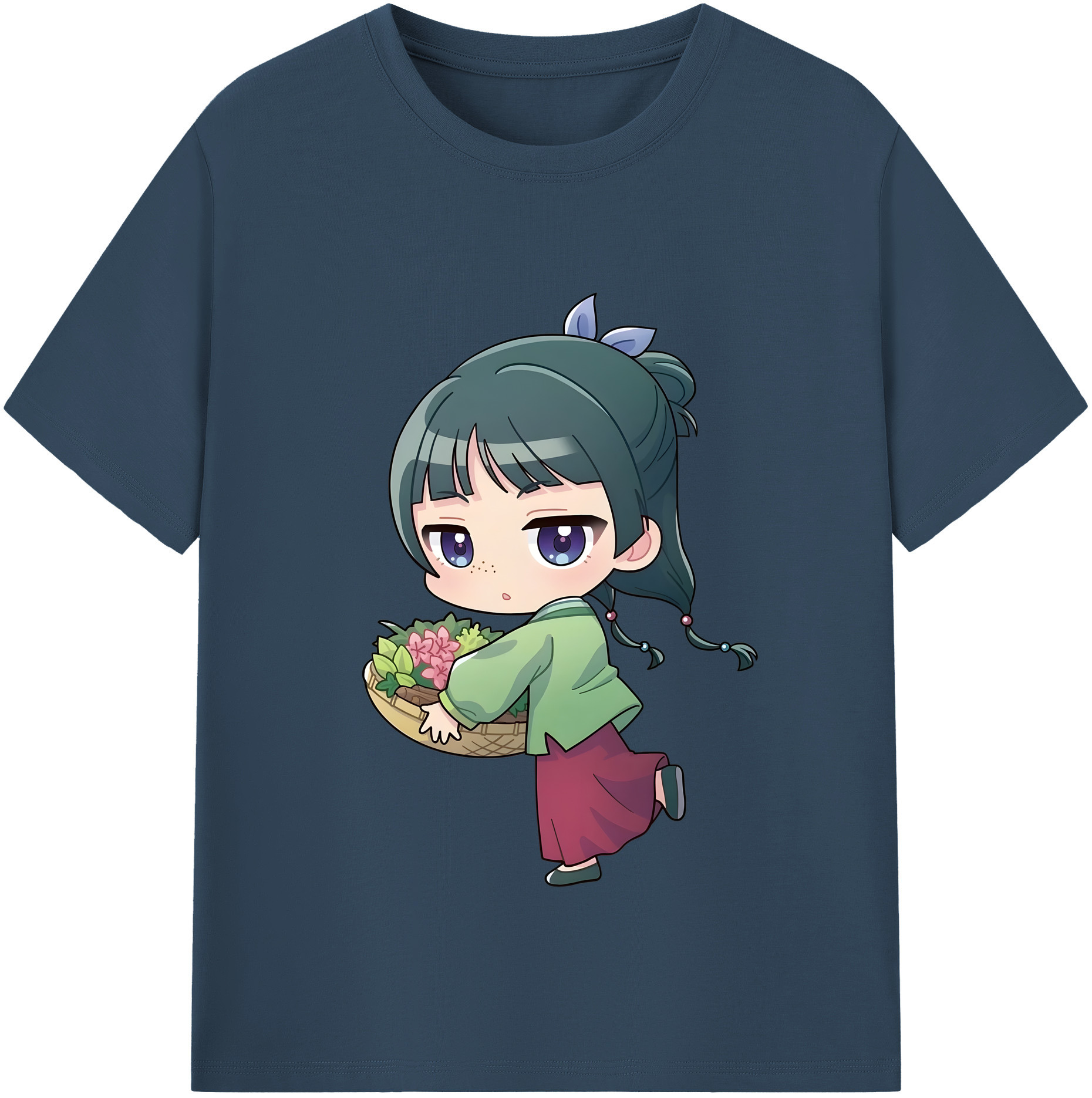 （画像用） 薬屋のひとりごと The Apothecary Diaries レディースカジュアルプリントTシャツ（綿100％）
