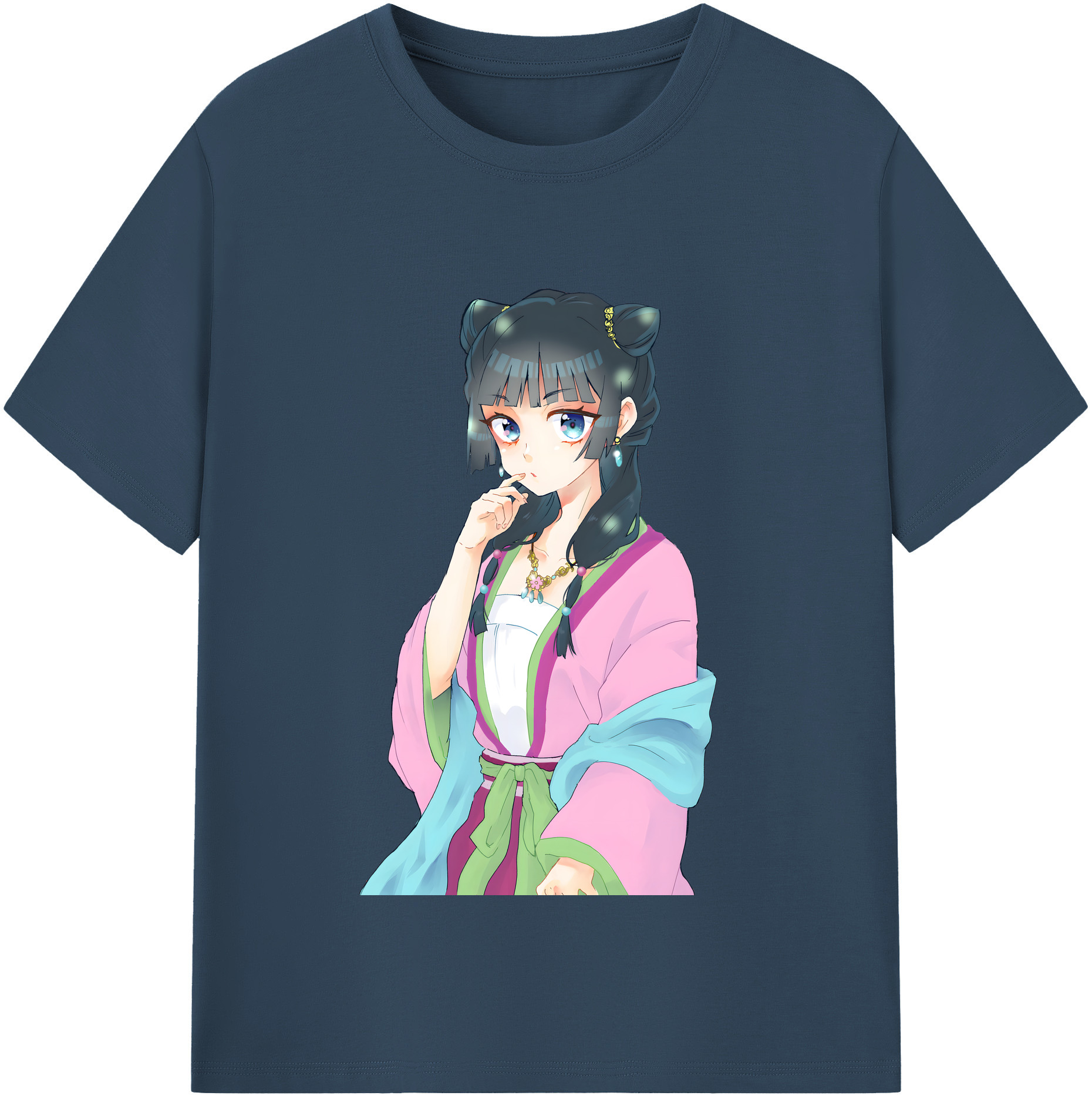 （画像用） 薬屋のひとりごと The Apothecary Diaries レディースカジュアルプリントTシャツ（綿100％）
