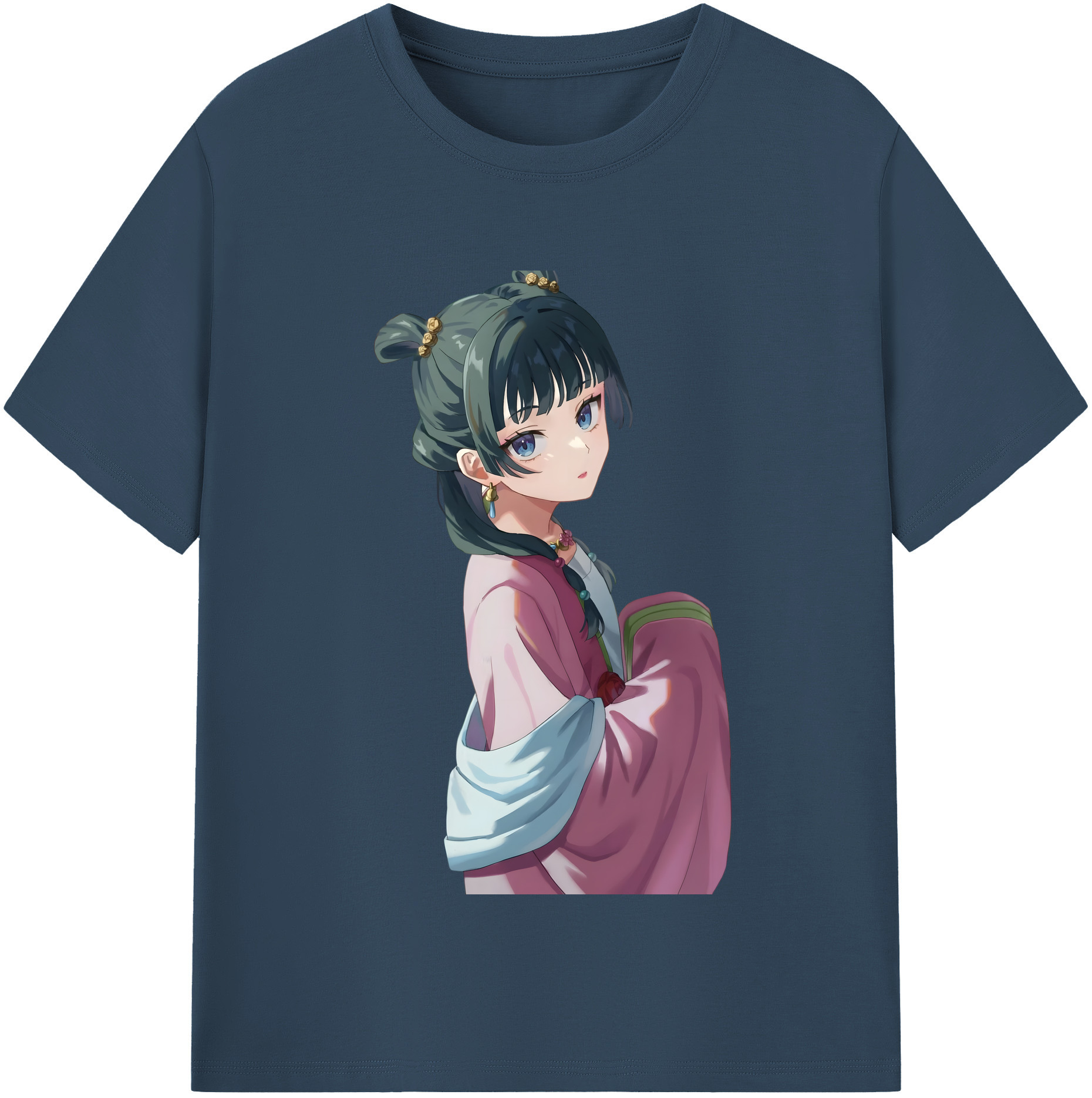 （画像用） 薬屋のひとりごと The Apothecary Diaries レディースカジュアルプリントTシャツ（綿100％）