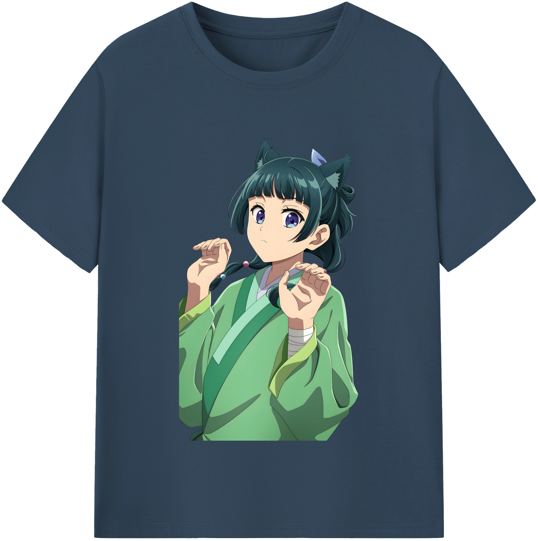 （画像用） 薬屋のひとりごと The Apothecary Diaries レディースカジュアルプリントTシャツ（綿100％）