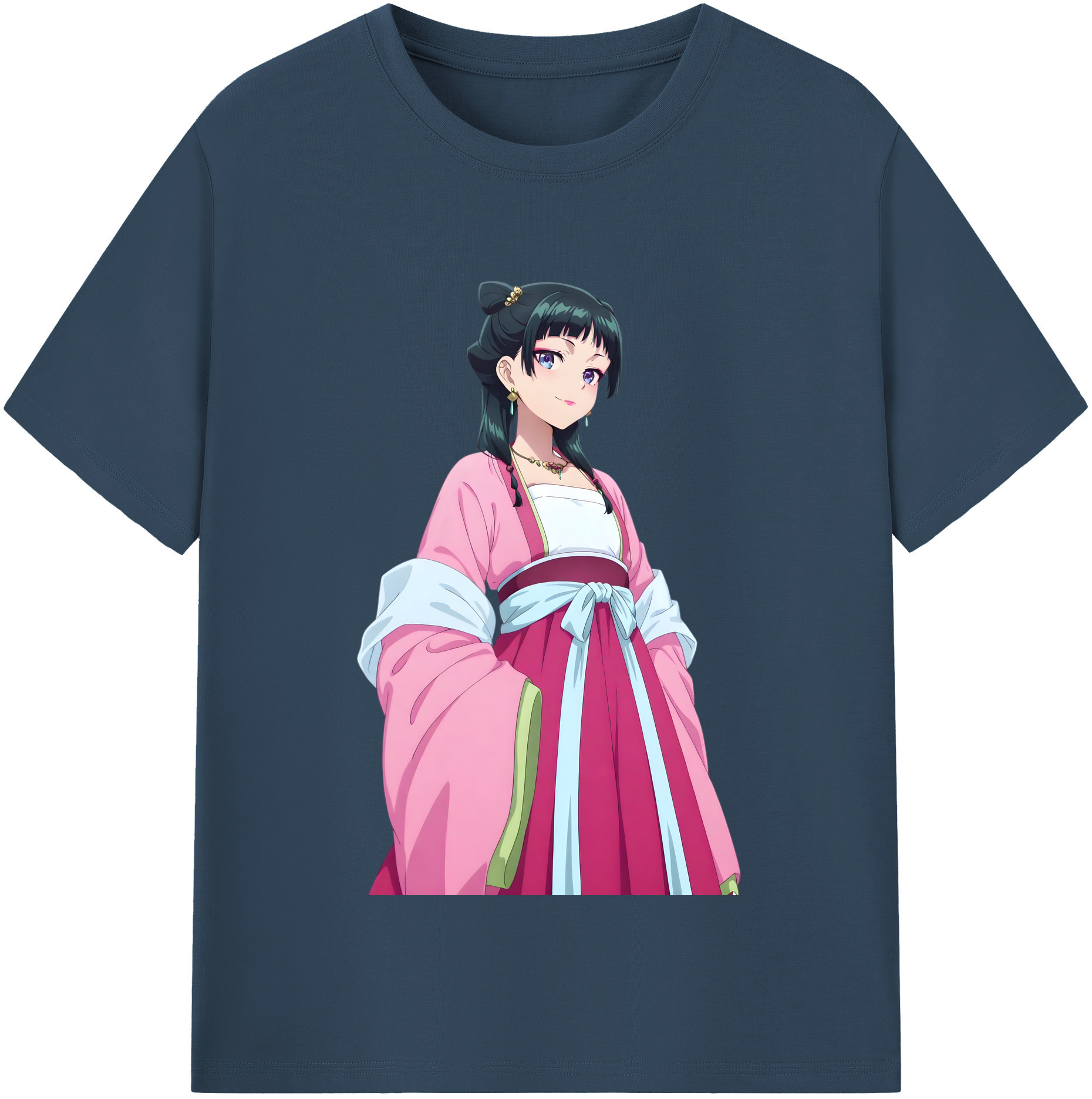 （画像用） 薬屋のひとりごと The Apothecary Diaries レディースカジュアルプリントTシャツ（綿100％）