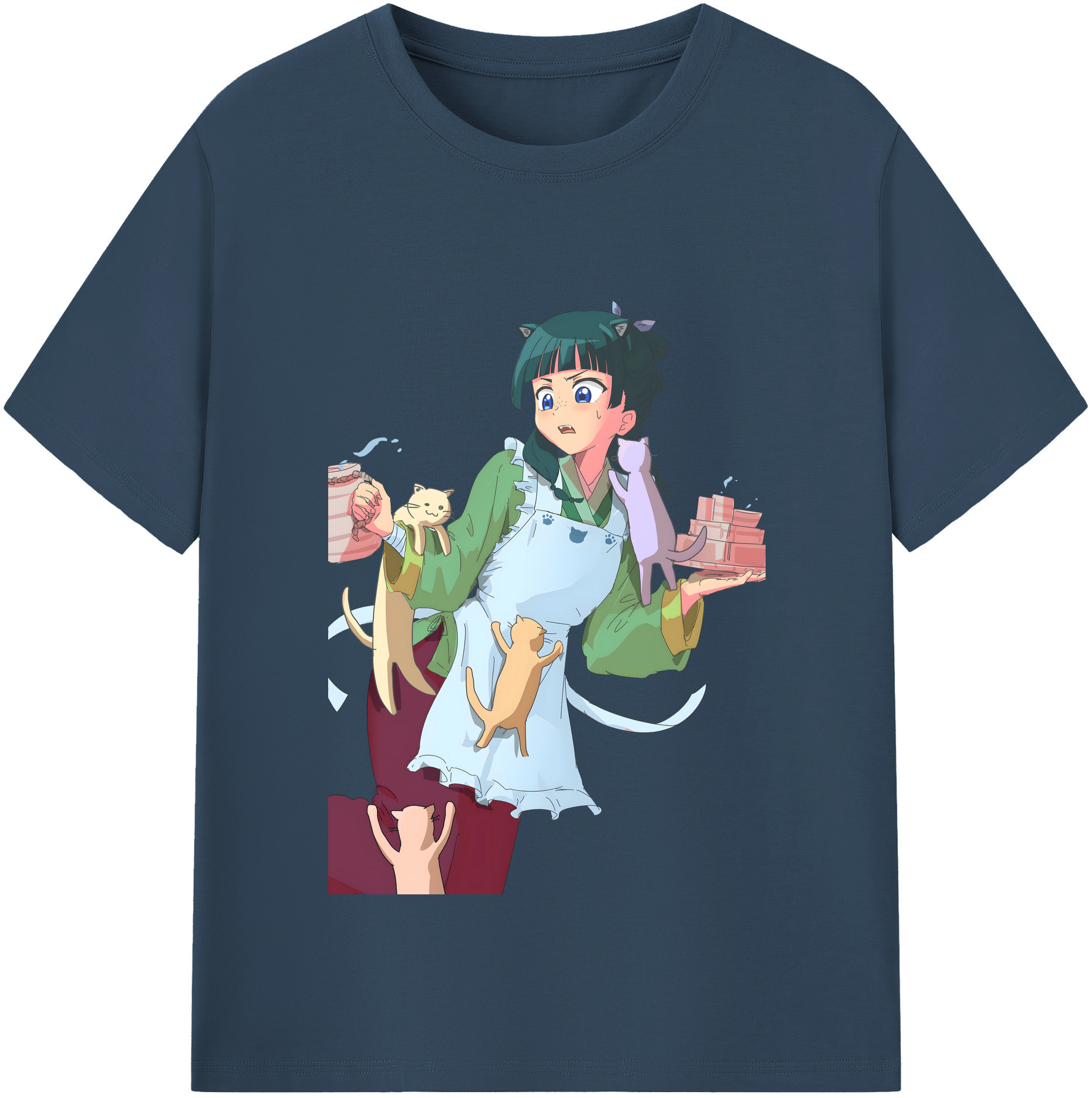 （画像用） 薬屋のひとりごと The Apothecary Diaries レディースカジュアルプリントTシャツ（綿100％）