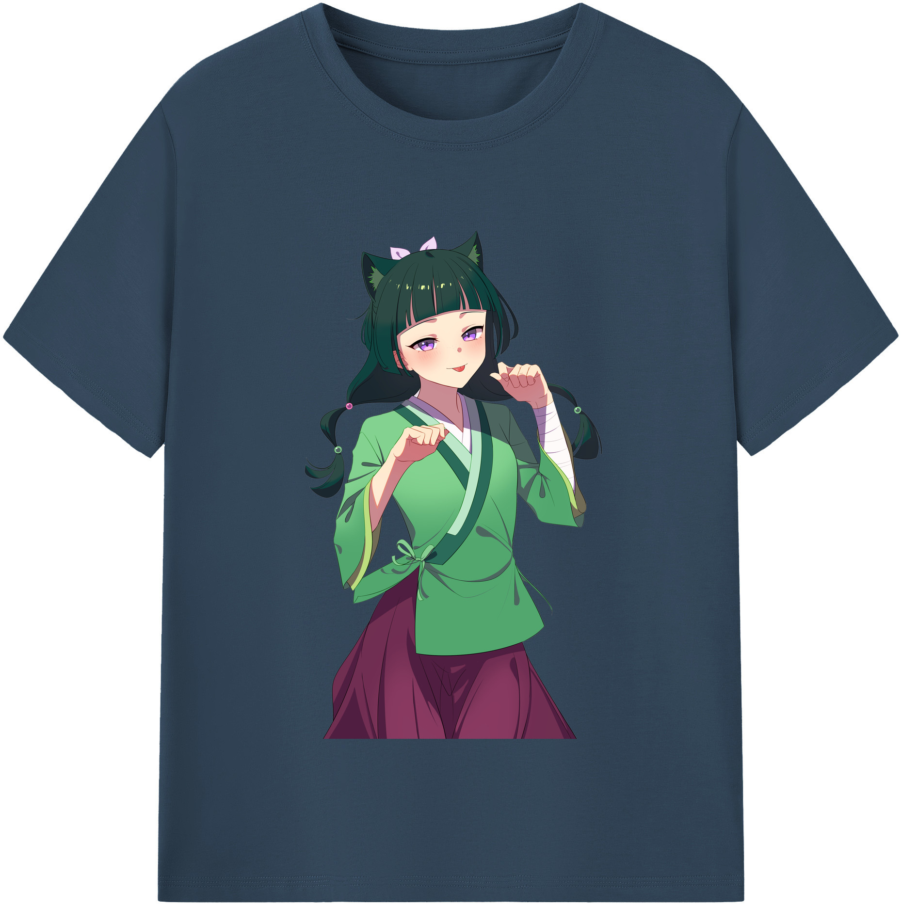 （画像用） 薬屋のひとりごと The Apothecary Diaries レディースカジュアルプリントTシャツ（綿100％）
