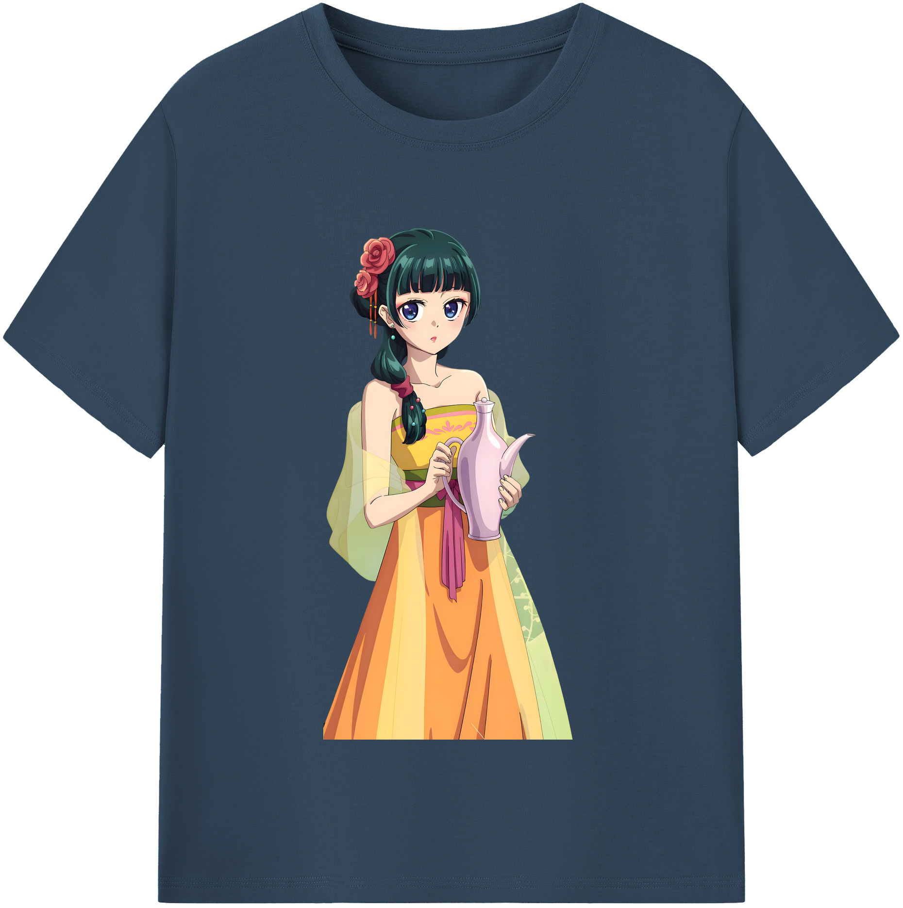 （画像用） 薬屋のひとりごと The Apothecary Diaries レディースカジュアルプリントTシャツ（綿100％）