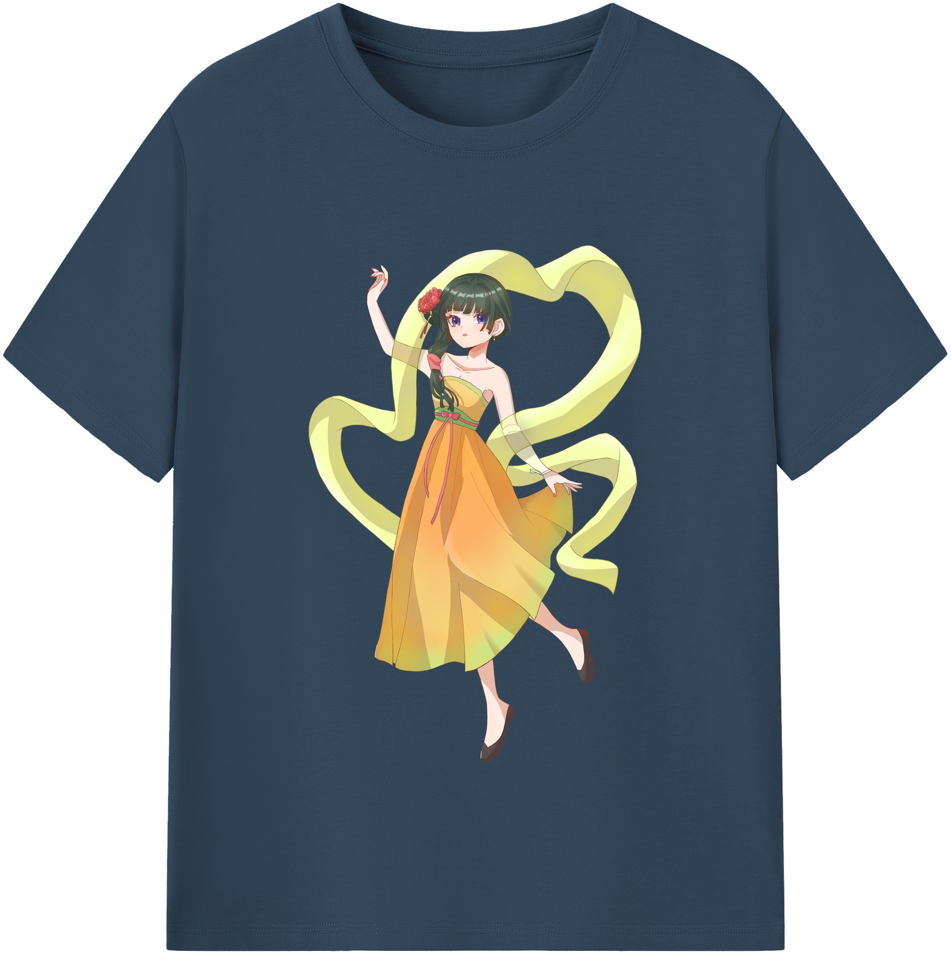 （画像用） 薬屋のひとりごと The Apothecary Diaries レディースカジュアルプリントTシャツ（綿100％）