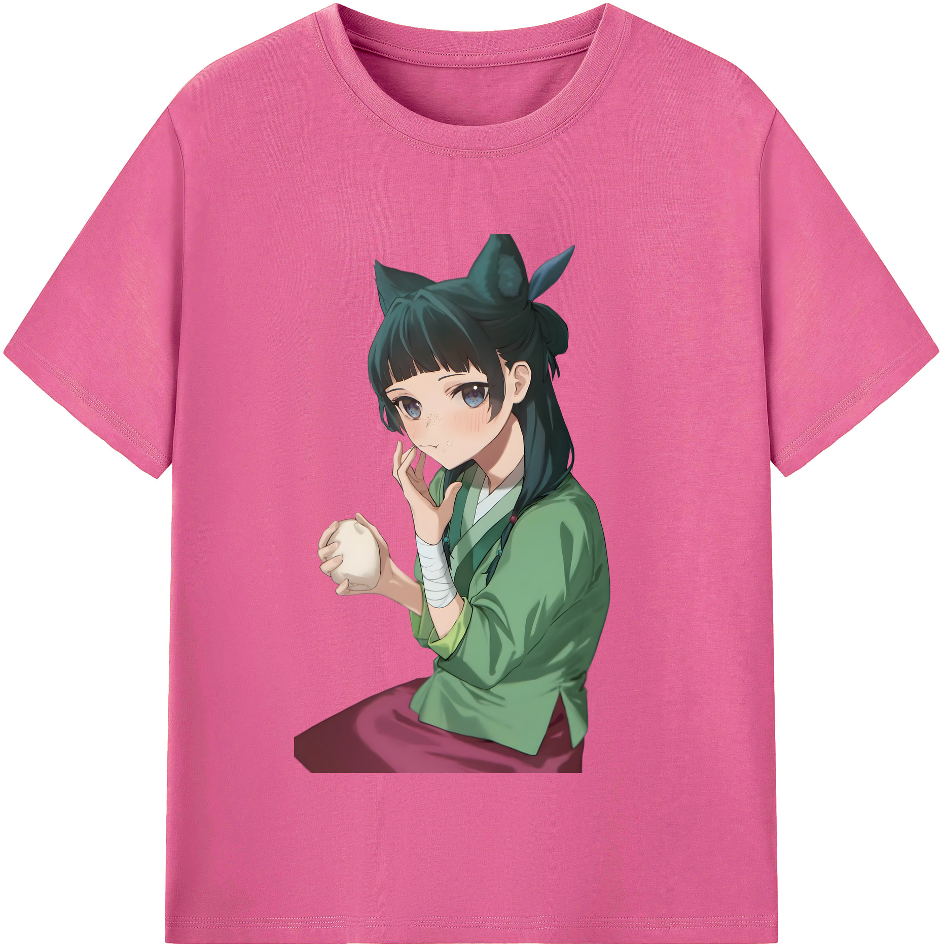 （画像用） 薬屋のひとりごと The Apothecary Diaries レディースカジュアルプリントTシャツ（綿100％）