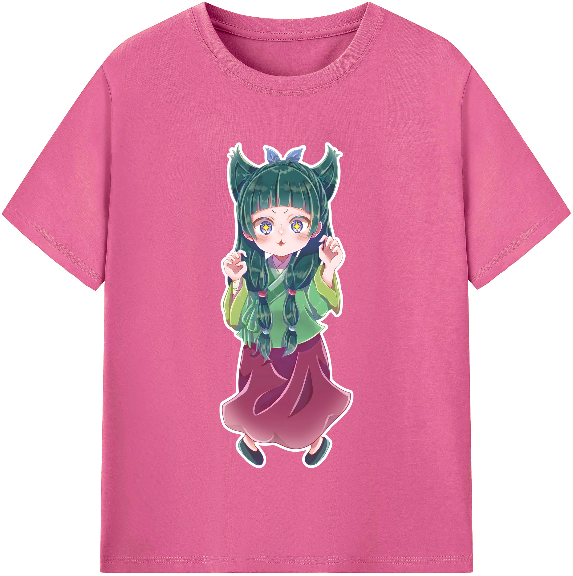（画像用） 薬屋のひとりごと The Apothecary Diaries レディースカジュアルプリントTシャツ（綿100％）