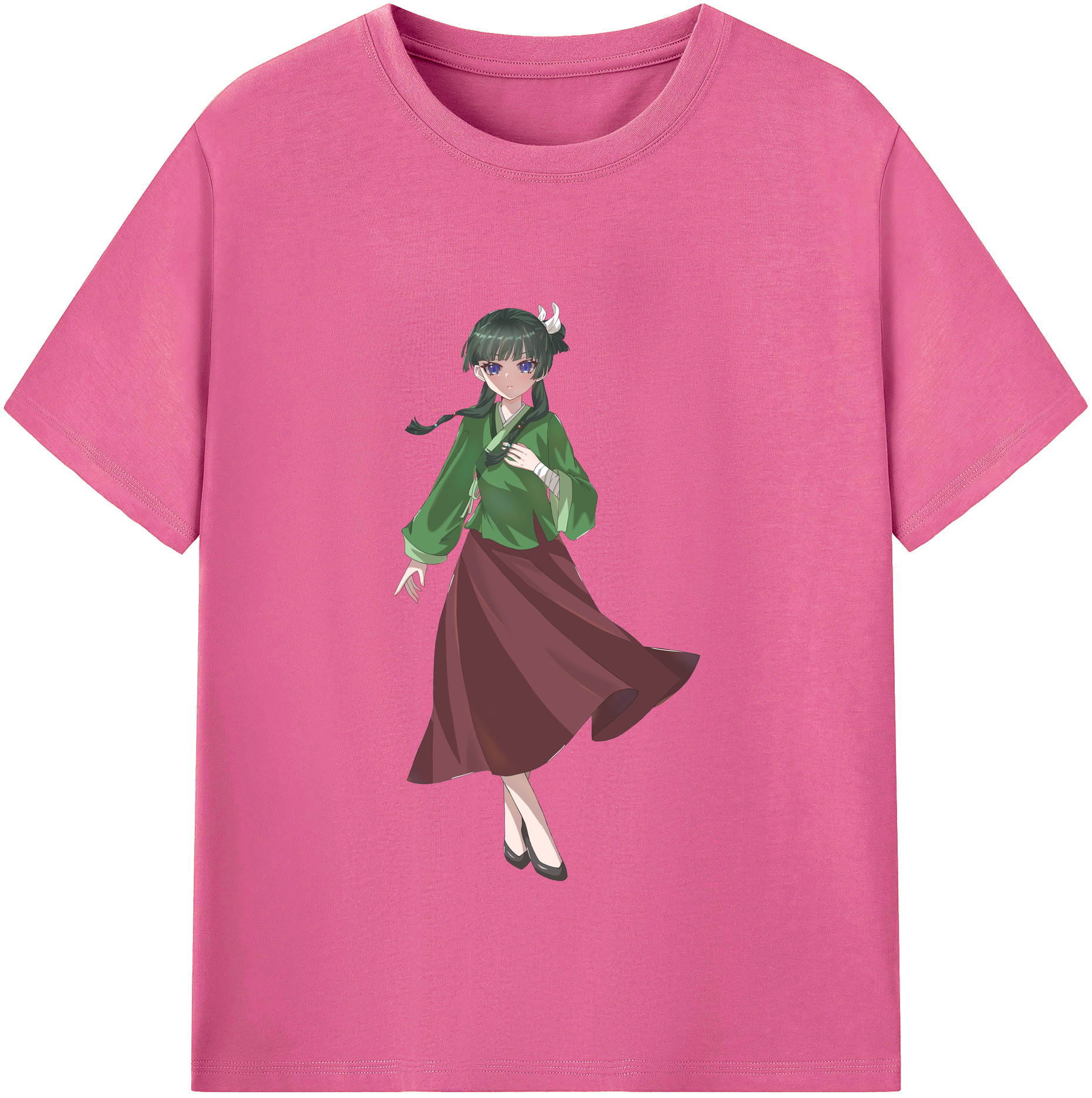 （画像用） 薬屋のひとりごと The Apothecary Diaries レディースカジュアルプリントTシャツ（綿100％）