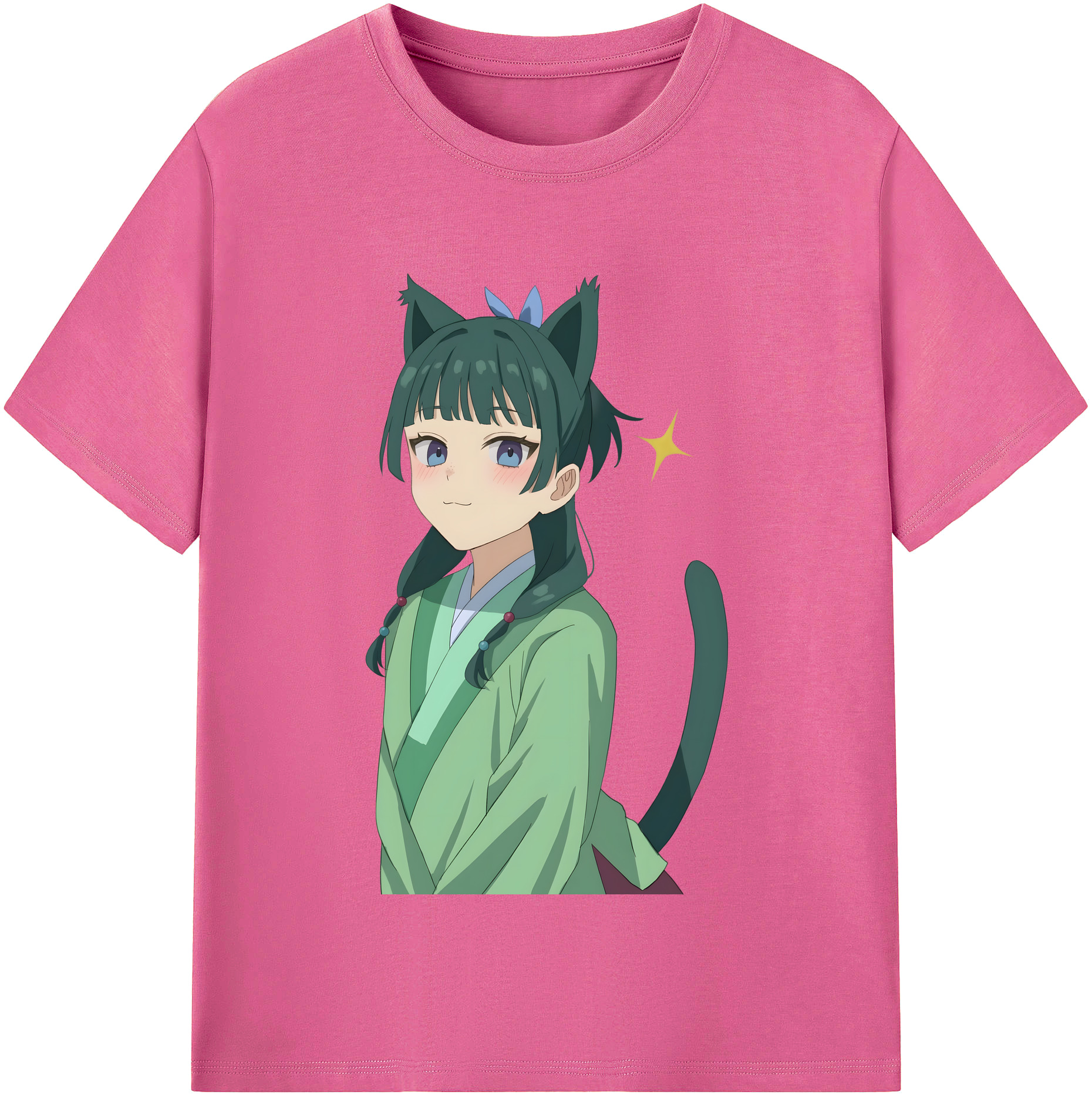 （画像用） 薬屋のひとりごと The Apothecary Diaries レディースカジュアルプリントTシャツ（綿100％）