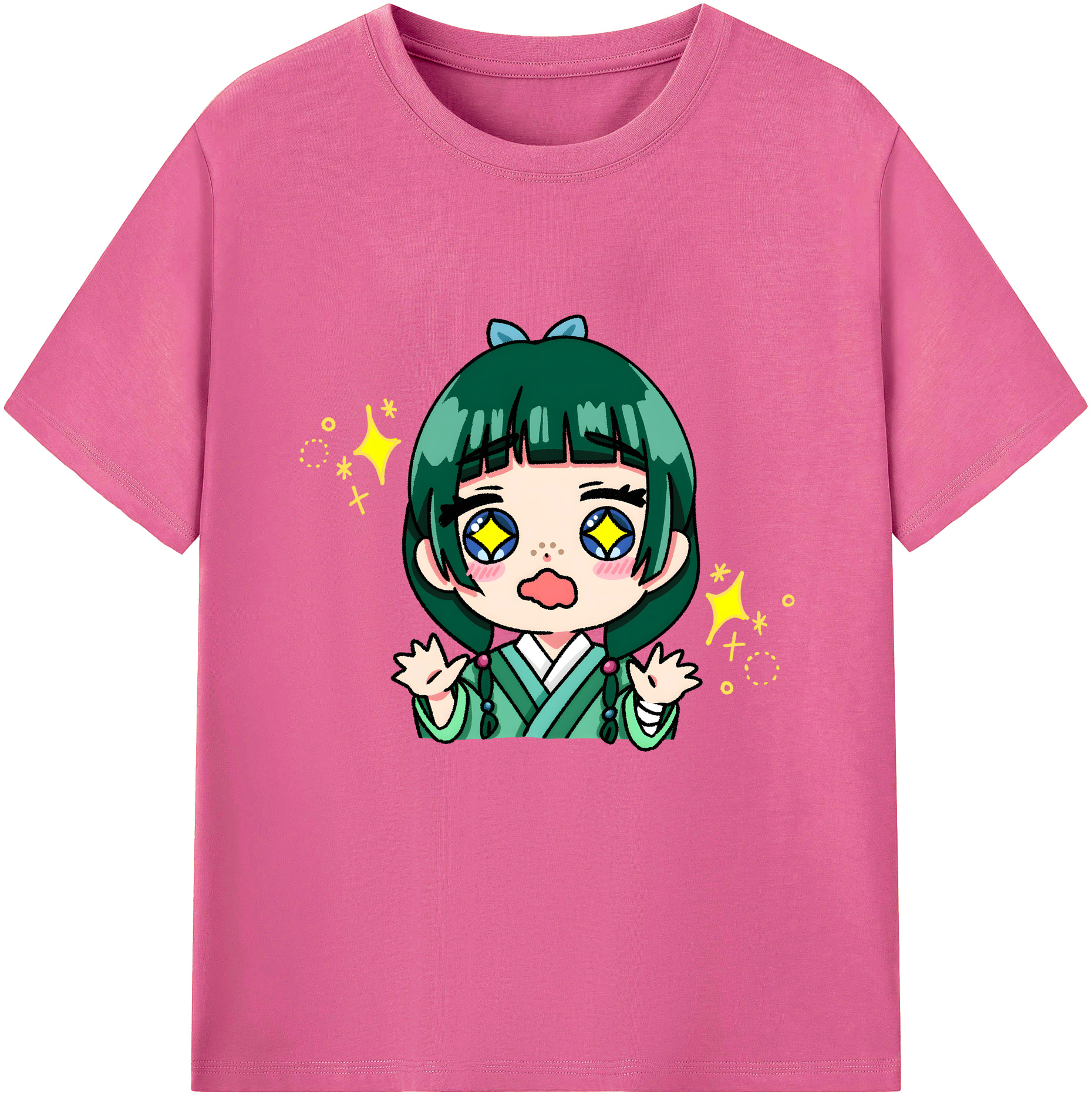 （画像用） 薬屋のひとりごと The Apothecary Diaries レディースカジュアルプリントTシャツ（綿100％）