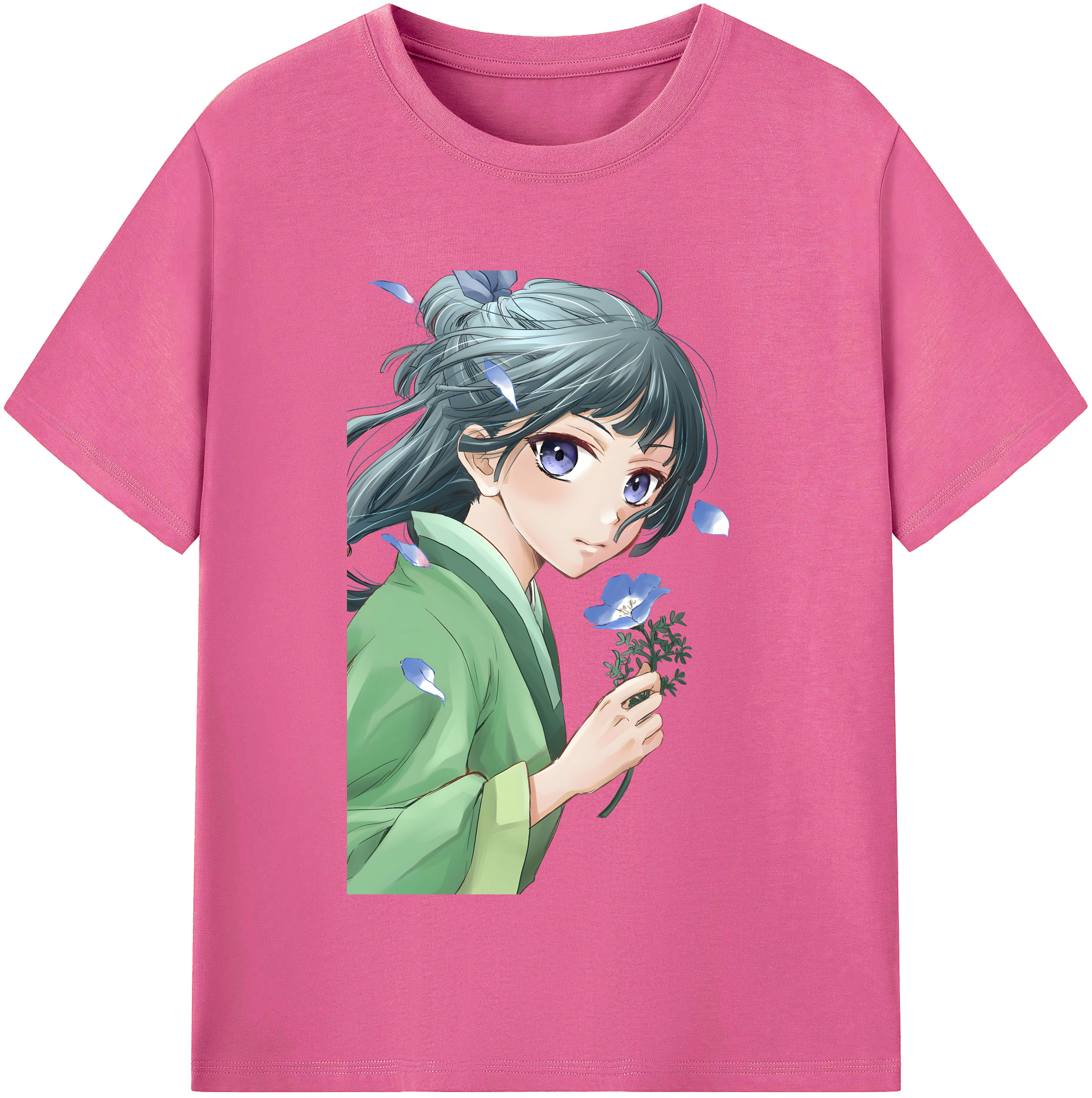 （画像用） 薬屋のひとりごと The Apothecary Diaries レディースカジュアルプリントTシャツ（綿100％）