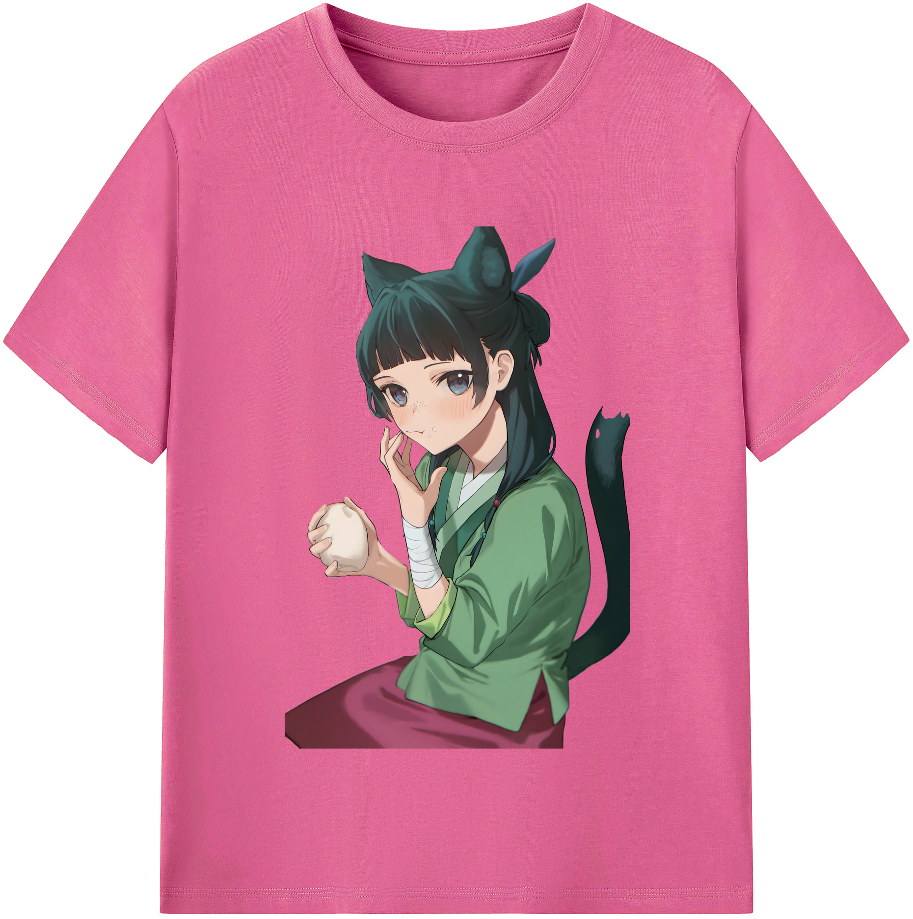 （画像用） 薬屋のひとりごと The Apothecary Diaries レディースカジュアルプリントTシャツ（綿100％）
