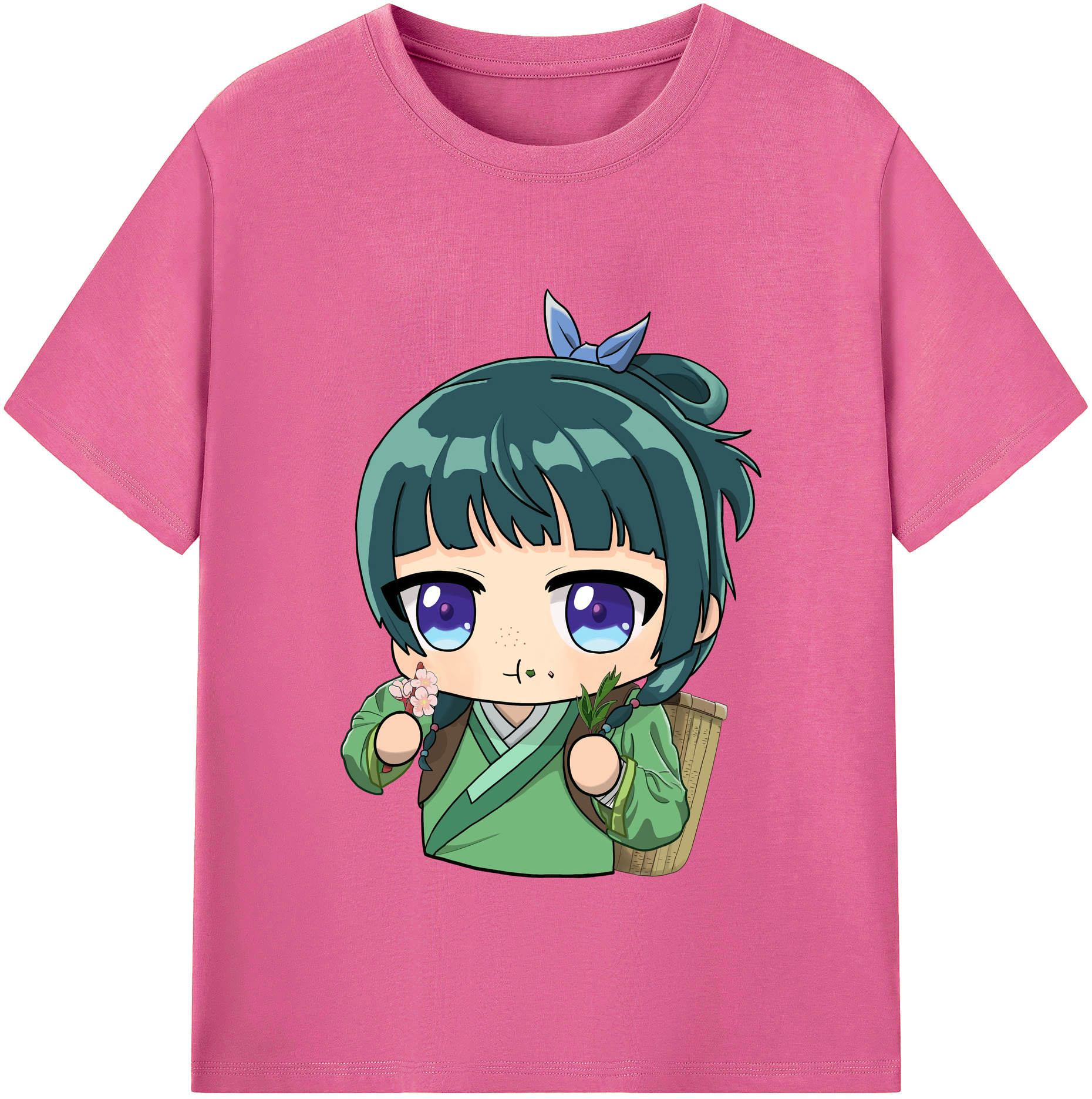 （画像用） 薬屋のひとりごと The Apothecary Diaries レディースカジュアルプリントTシャツ（綿100％）