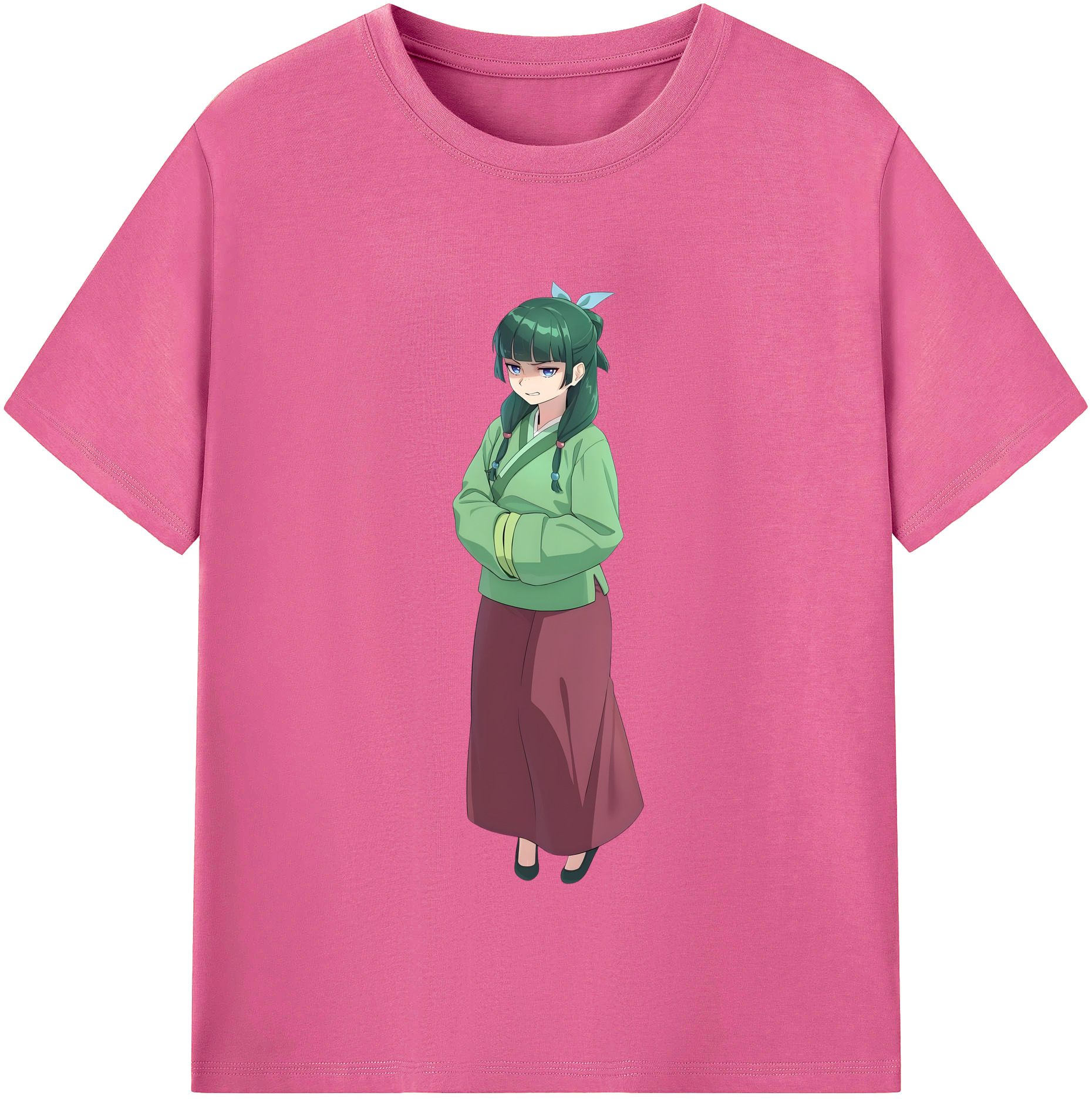 （画像用） 薬屋のひとりごと The Apothecary Diaries レディースカジュアルプリントTシャツ（綿100％）