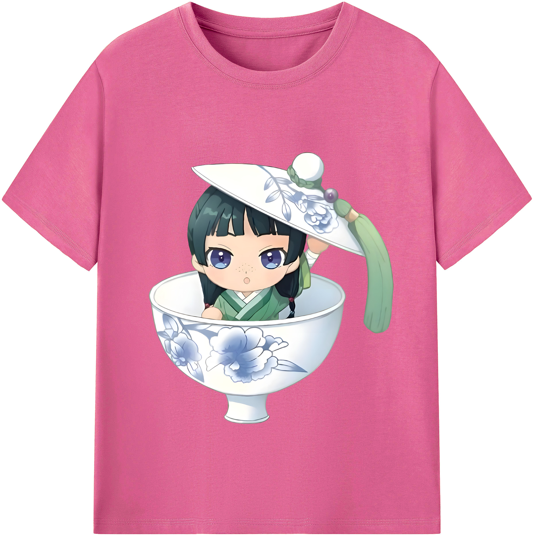 （画像用） 薬屋のひとりごと The Apothecary Diaries レディースカジュアルプリントTシャツ（綿100％）