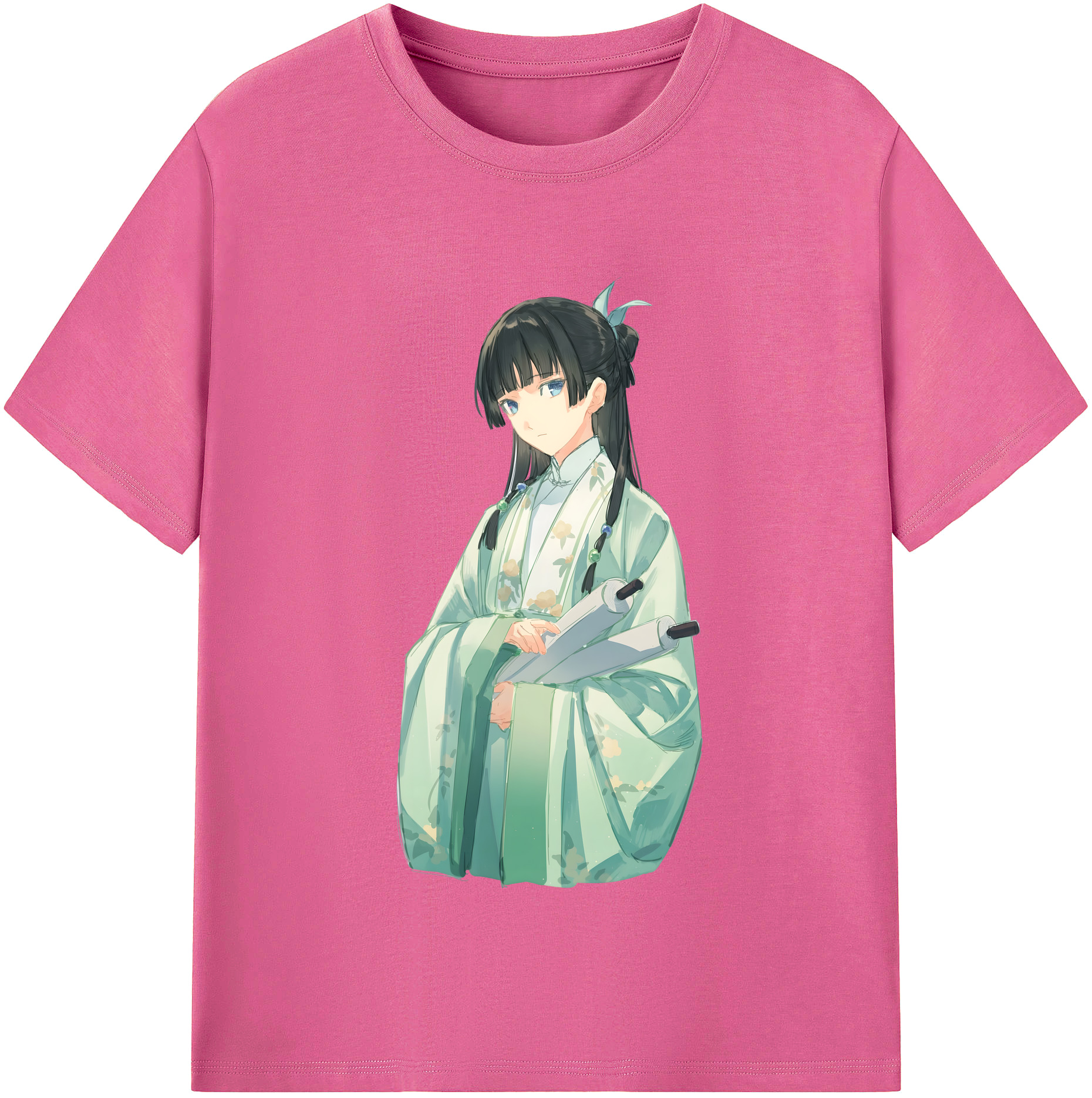 （画像用） 薬屋のひとりごと The Apothecary Diaries レディースカジュアルプリントTシャツ（綿100％）