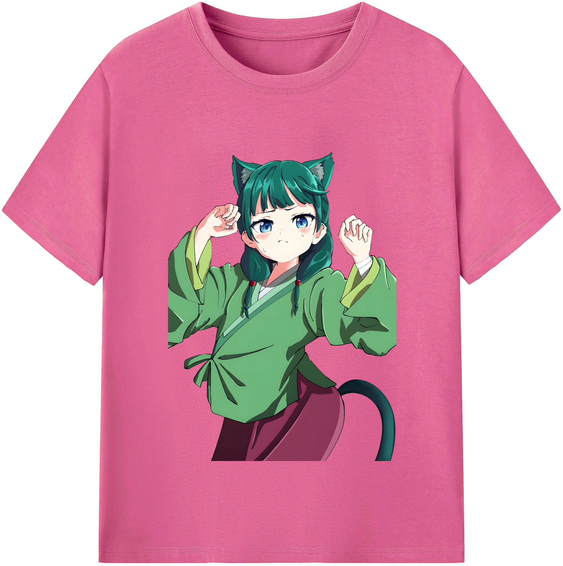（画像用） 薬屋のひとりごと The Apothecary Diaries レディースカジュアルプリントTシャツ（綿100％）