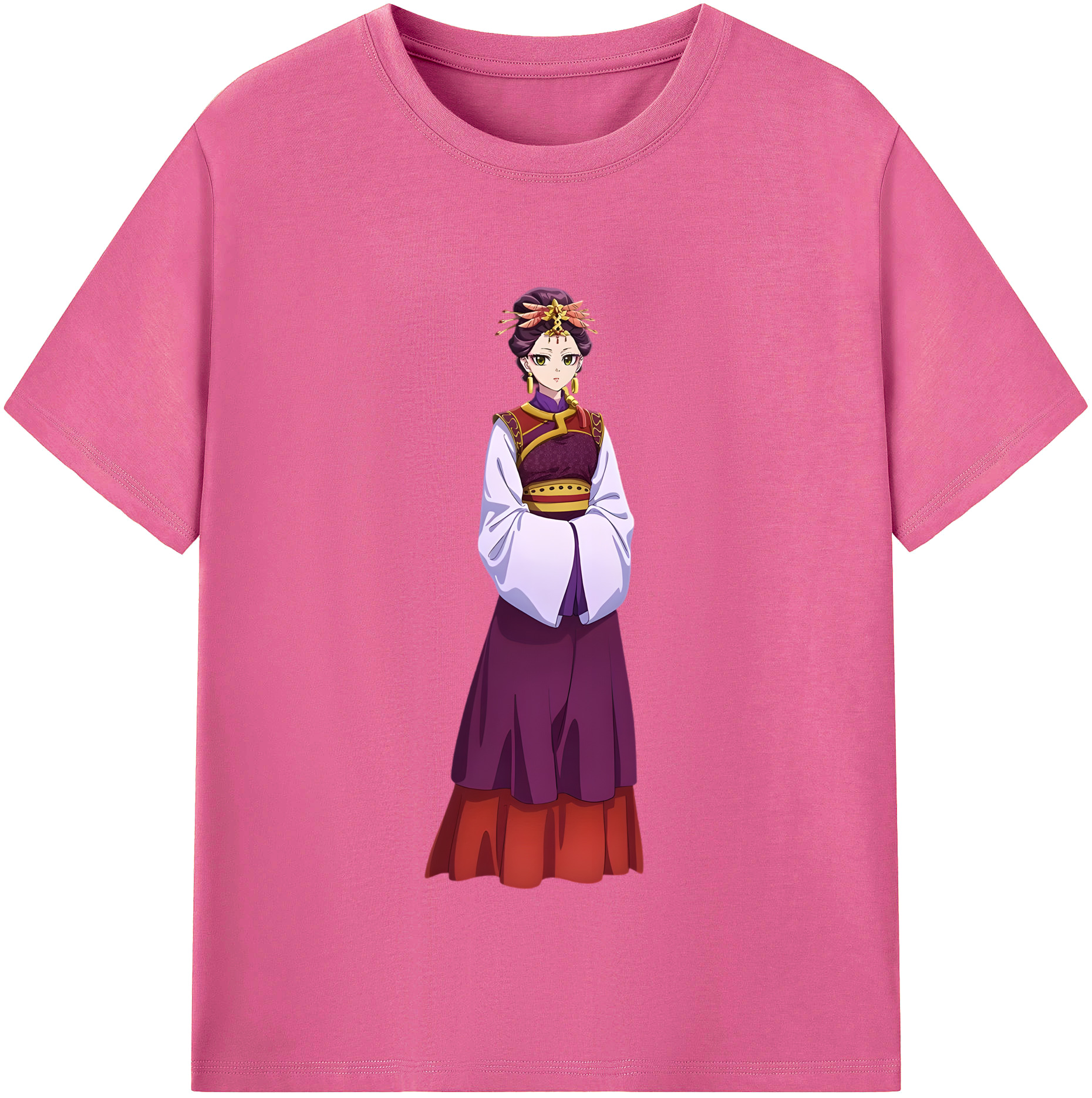 （画像用） 薬屋のひとりごと The Apothecary Diaries レディースカジュアルプリントTシャツ（綿100％）
